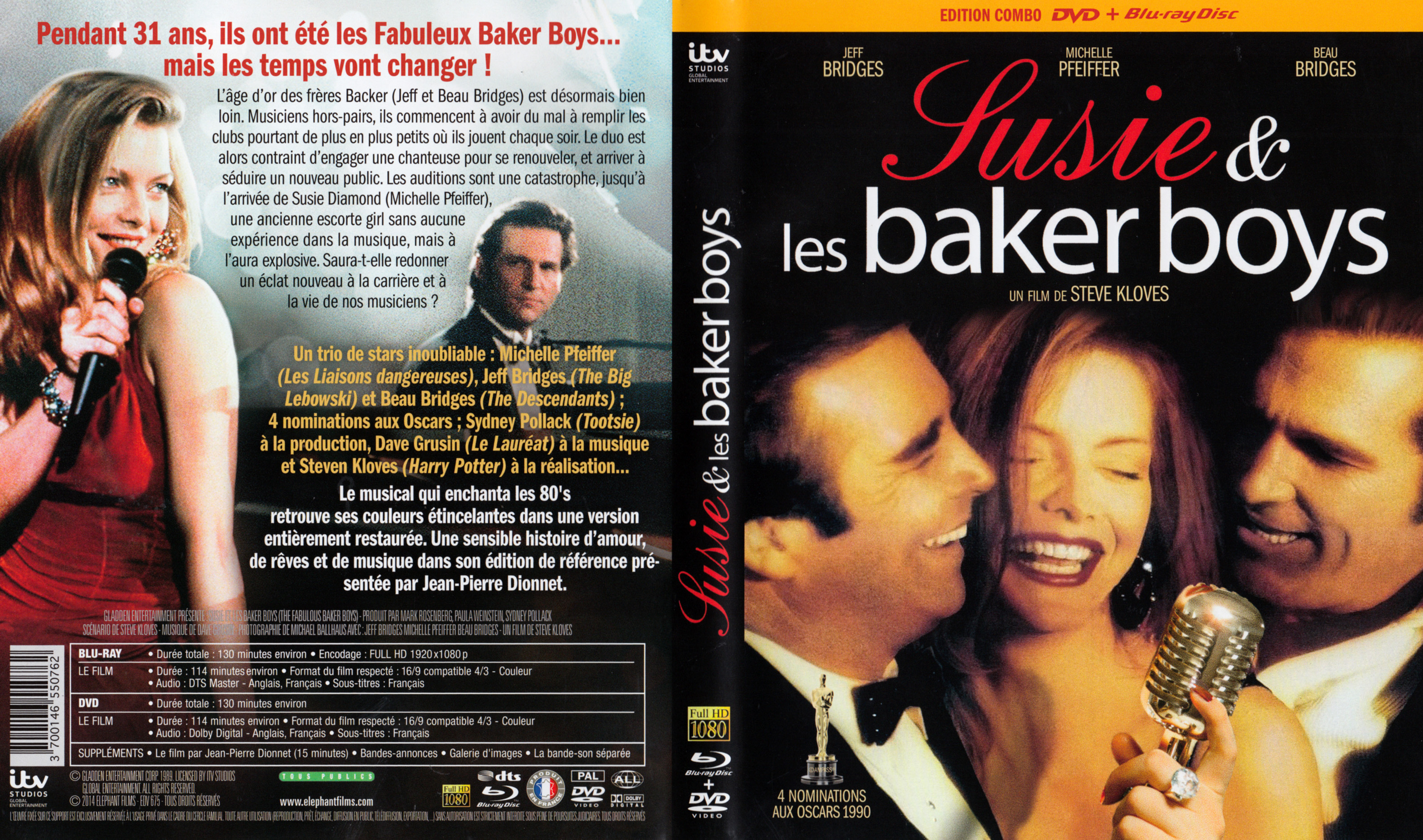 Jaquette DVD Susie et les Baker Boys (BLU-RAY)