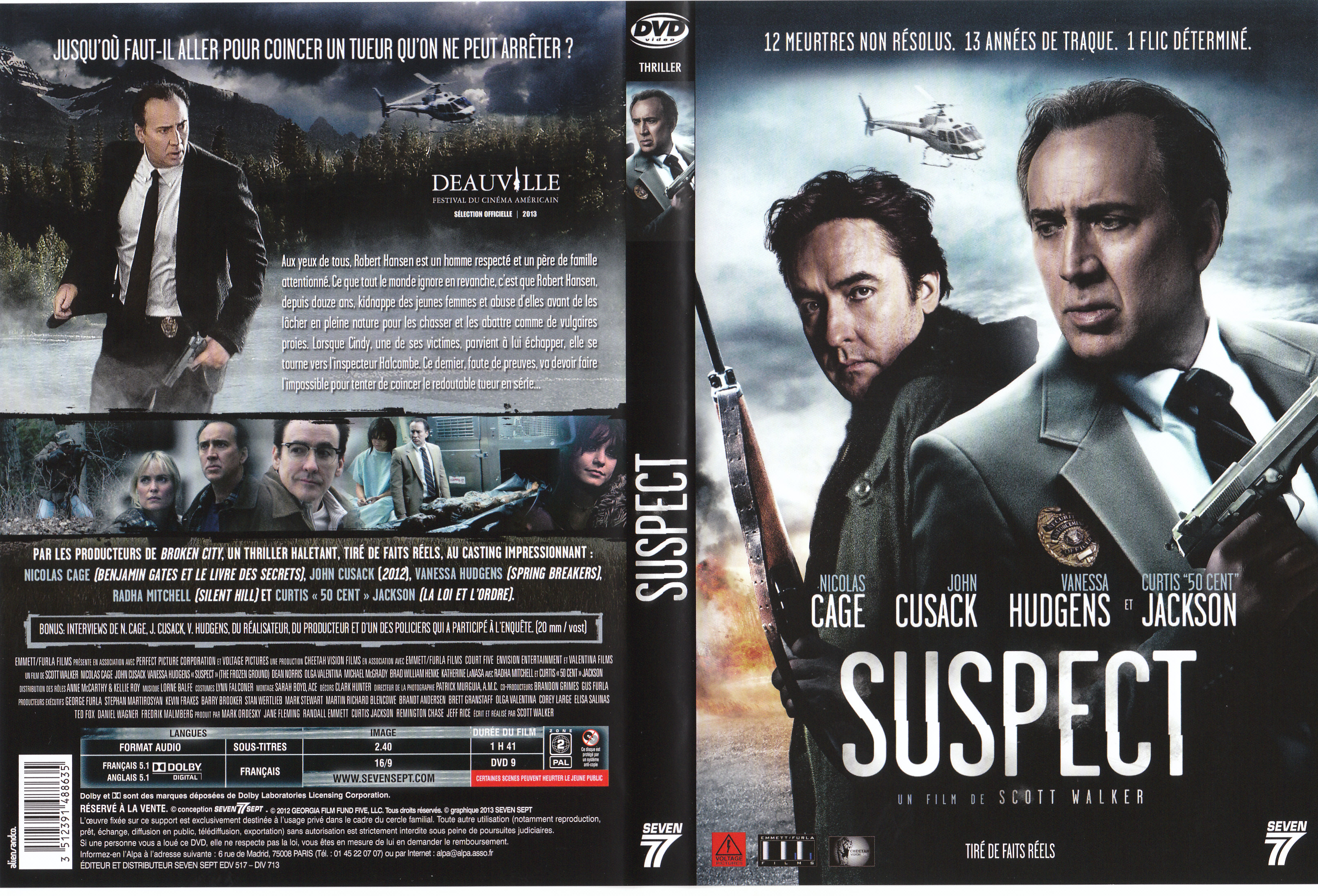 Jaquette DVD Suspect (2013)