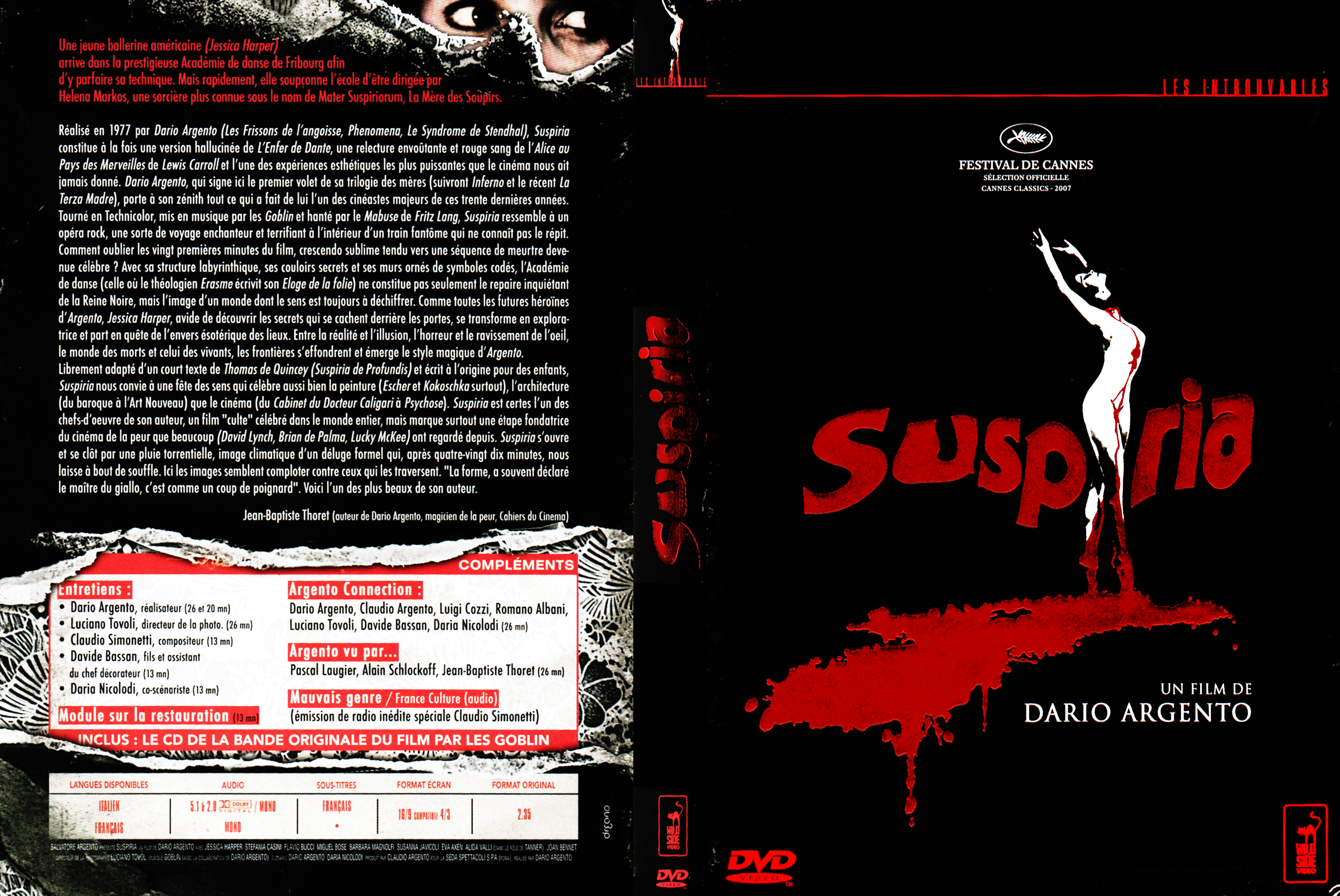 Jaquette DVD Suspiria v2