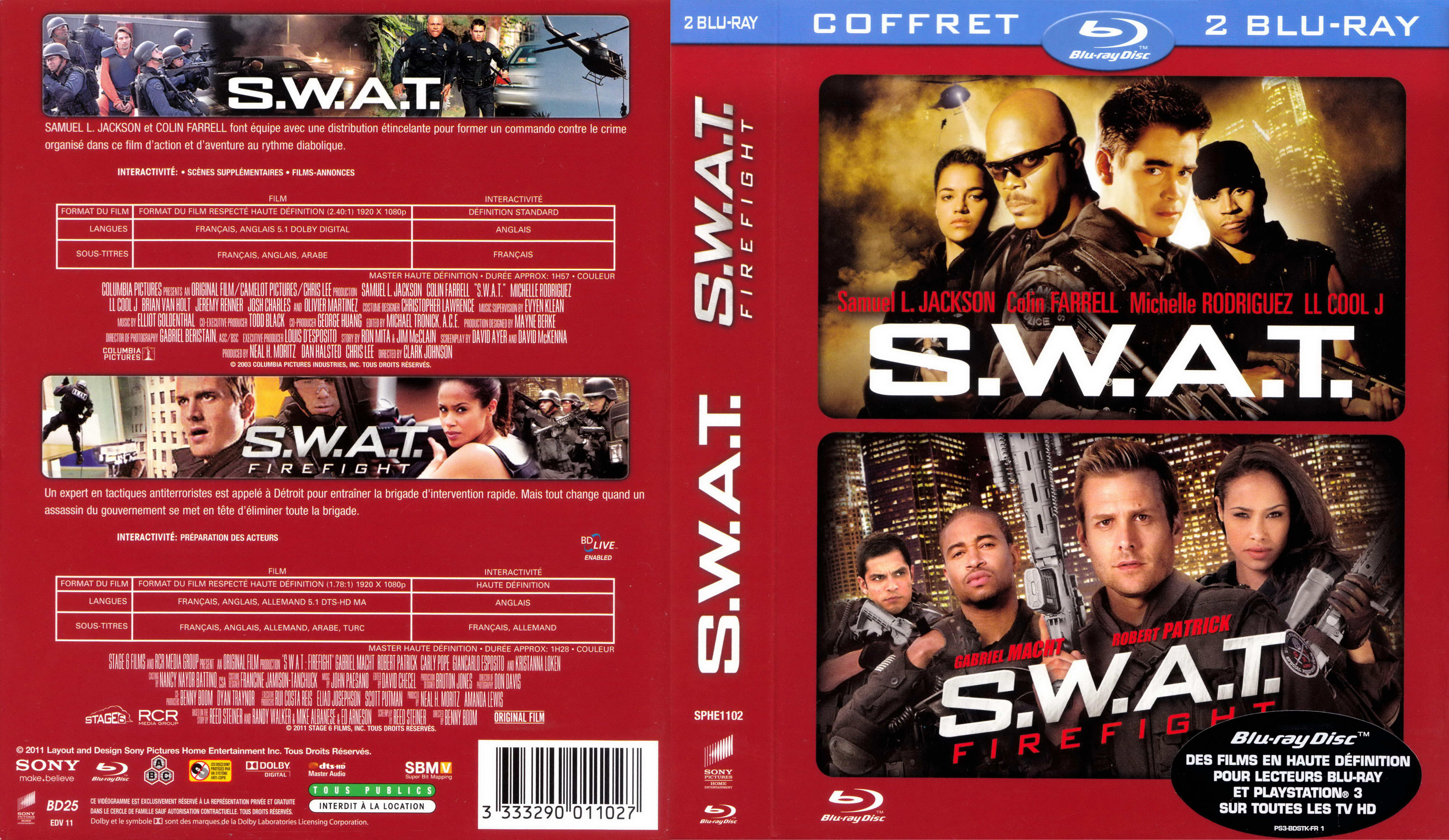 Jaquette DVD Swat 1 et 2 (BLU-RAY)