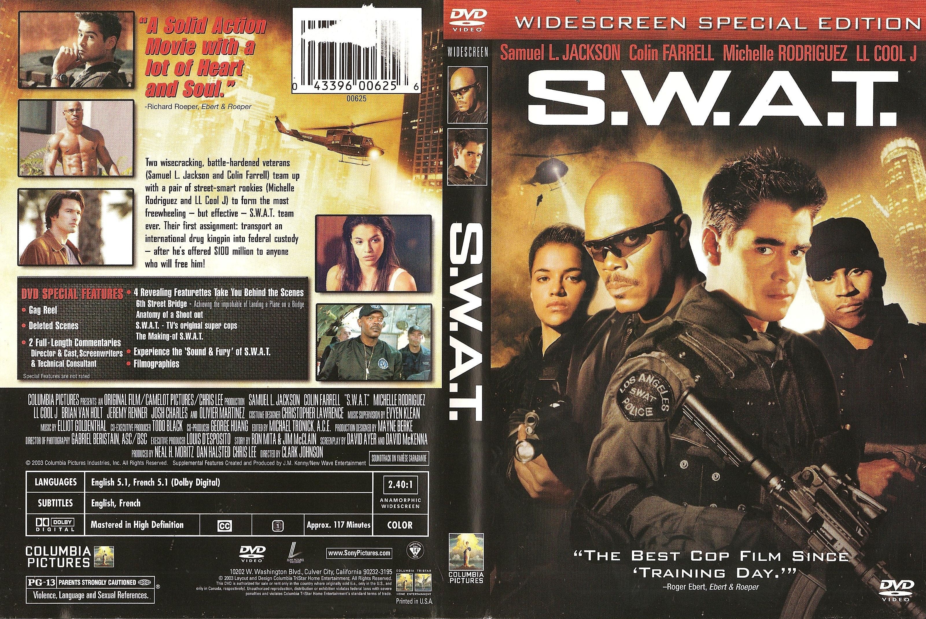 Jaquette DVD Swat (Canadienne)