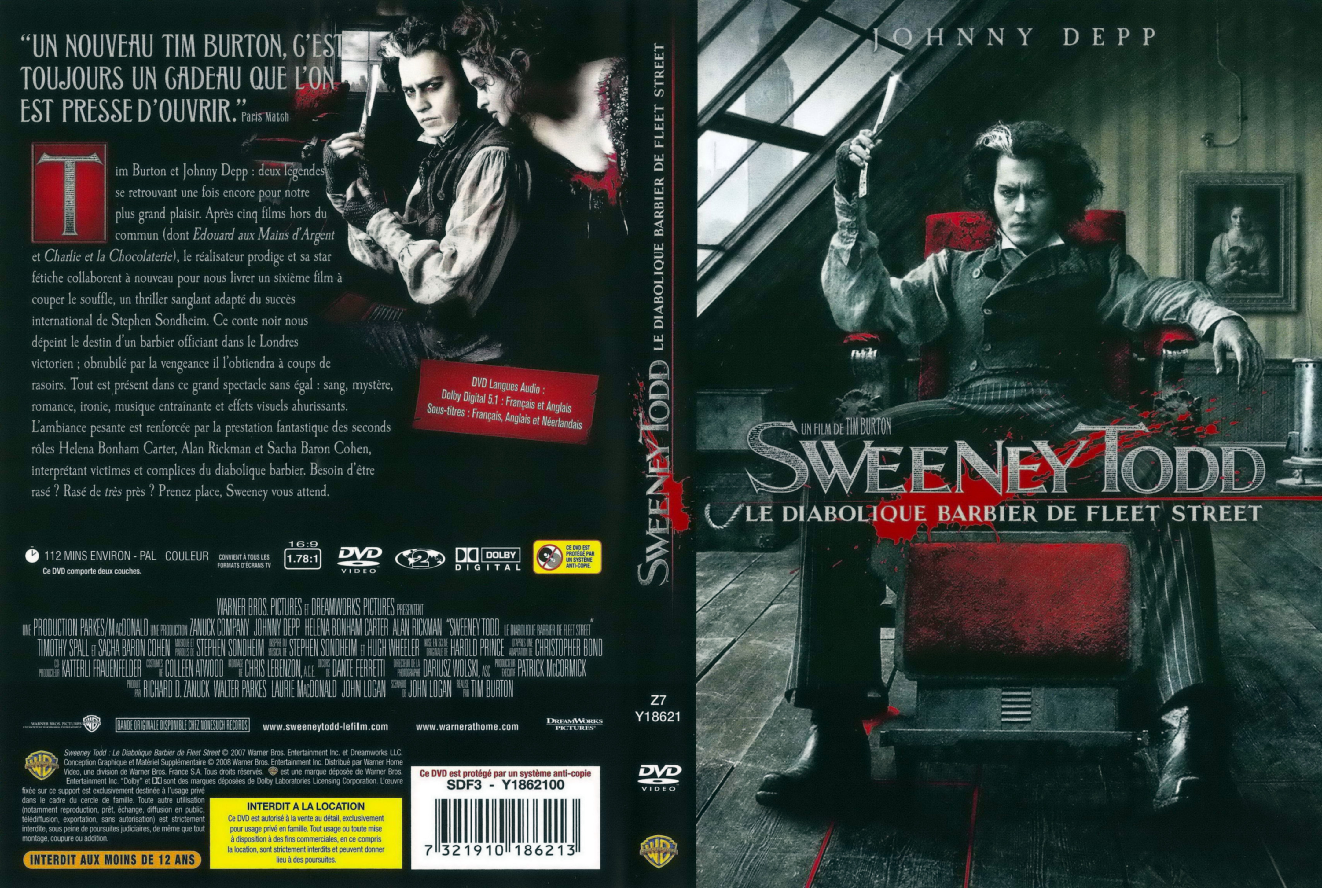 Jaquette DVD Sweeney Todd