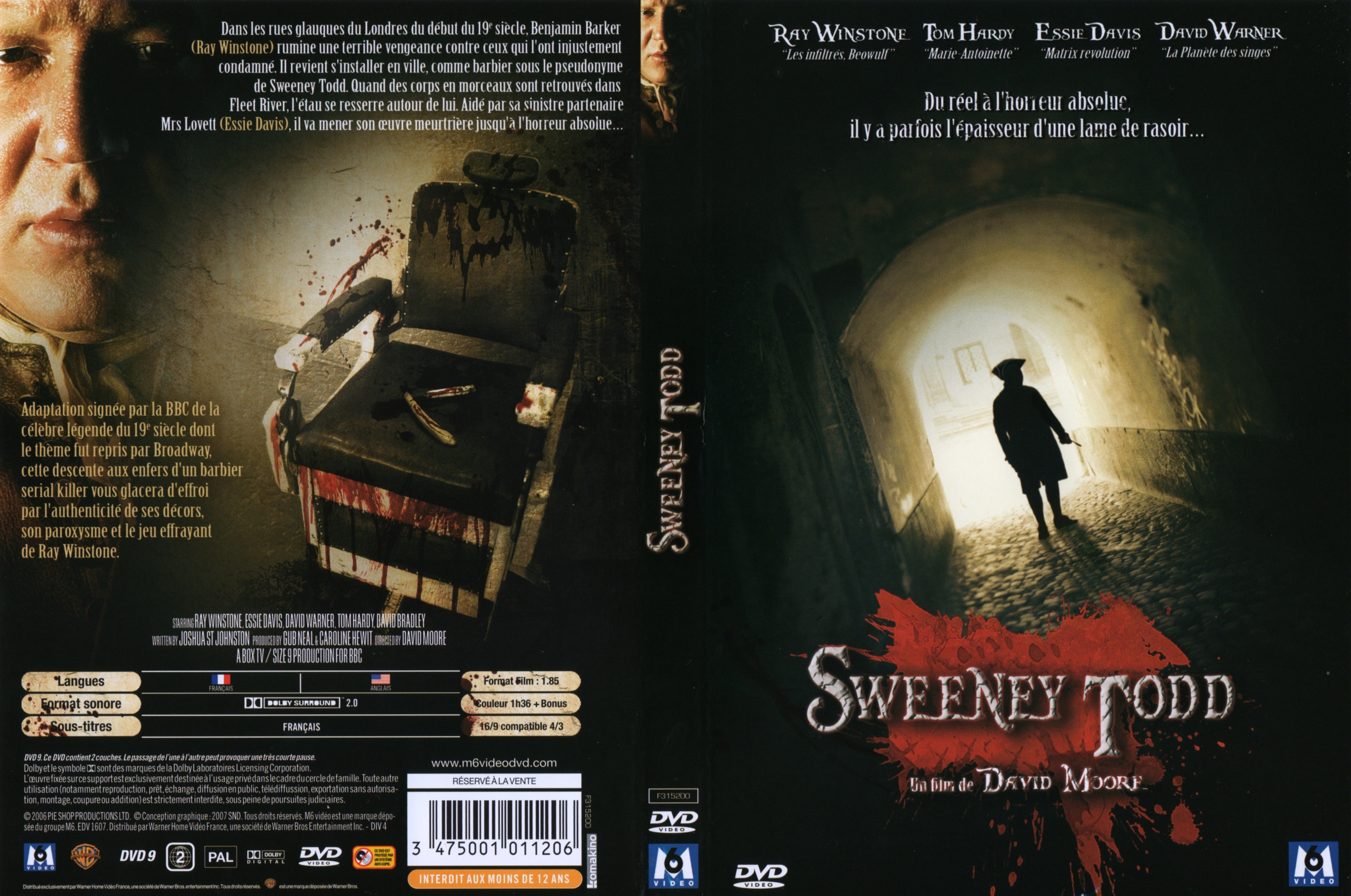 Jaquette DVD Sweeney Todd (2006)