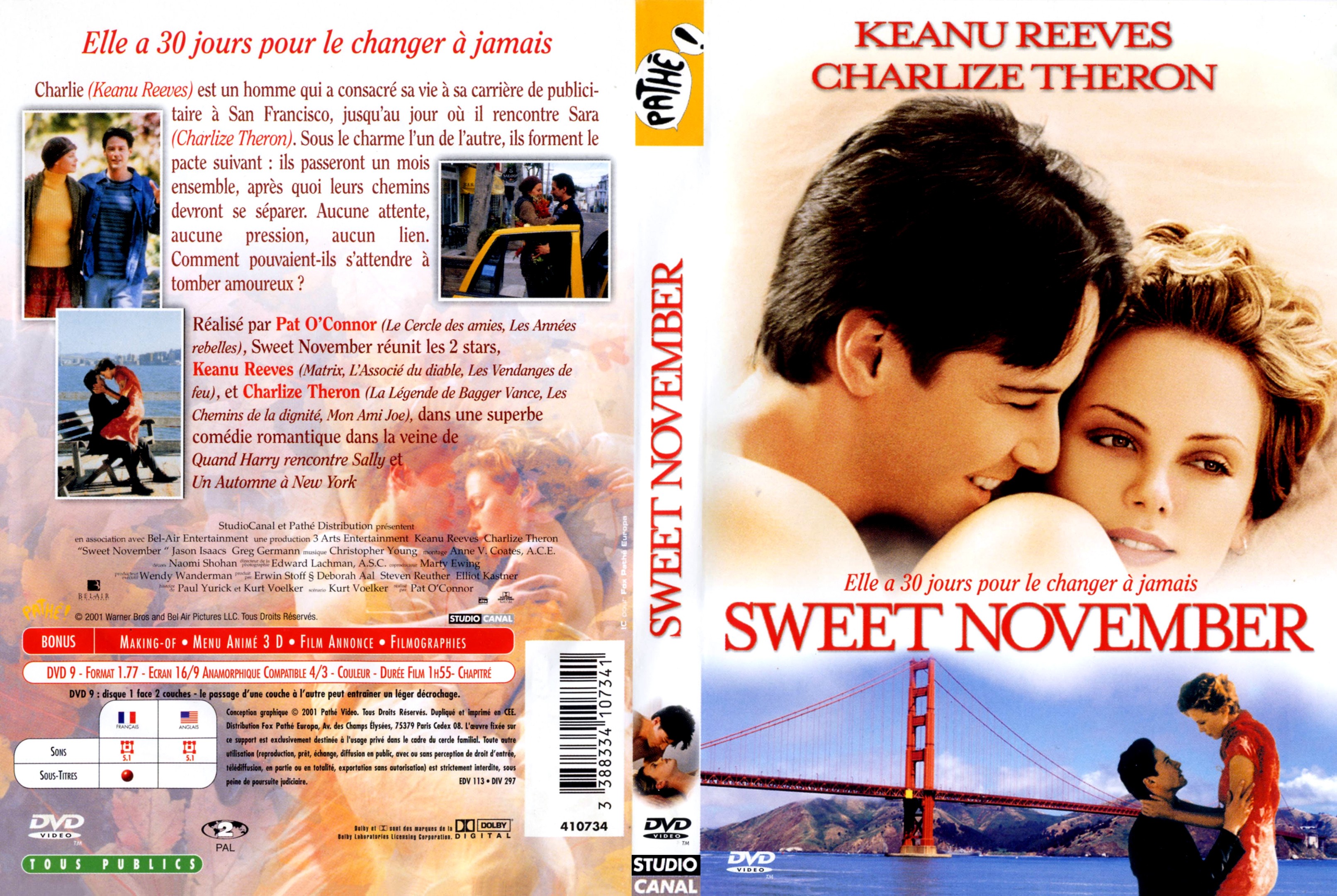 Jaquette DVD Sweet november