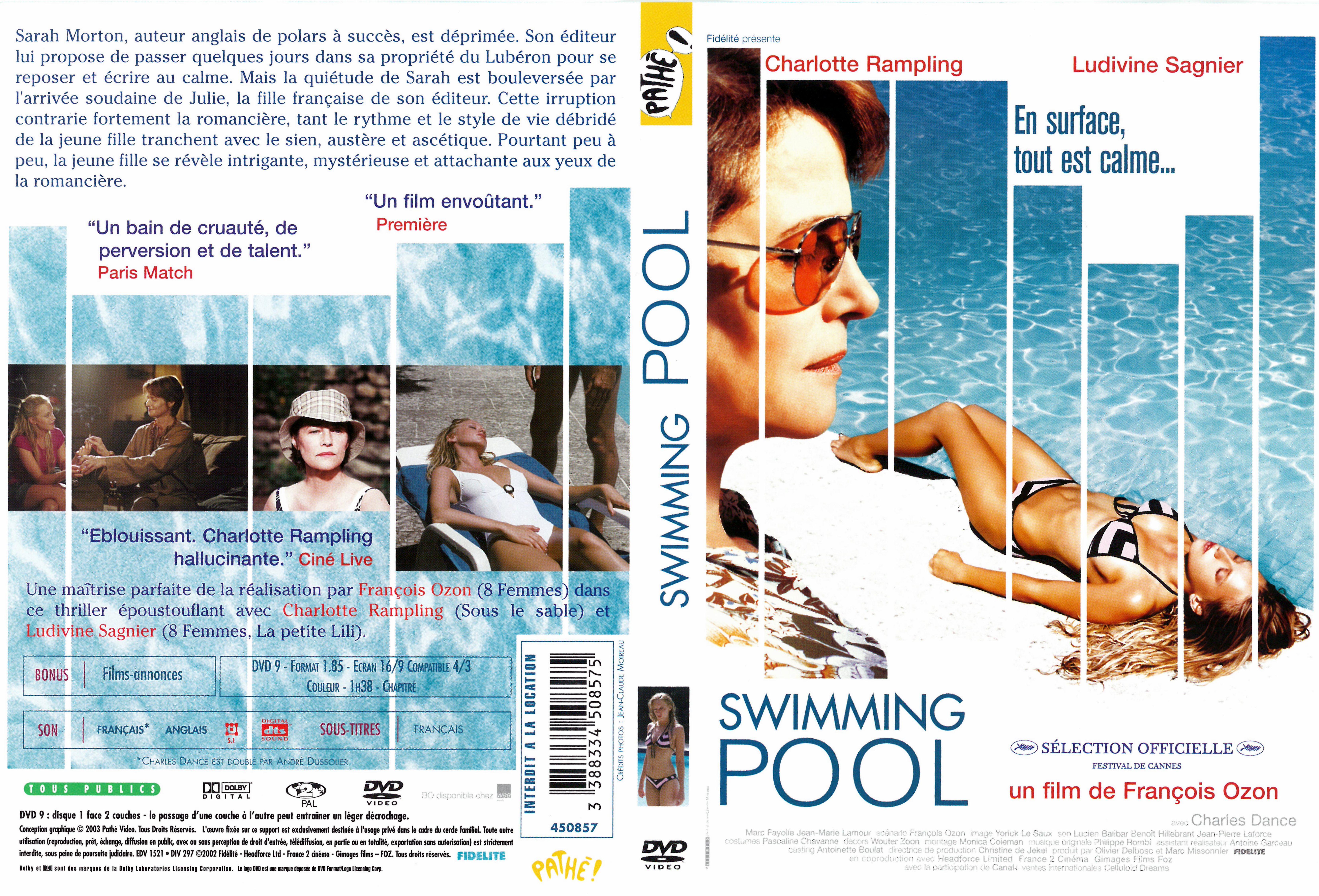 Jaquette DVD Swimming Pool v2