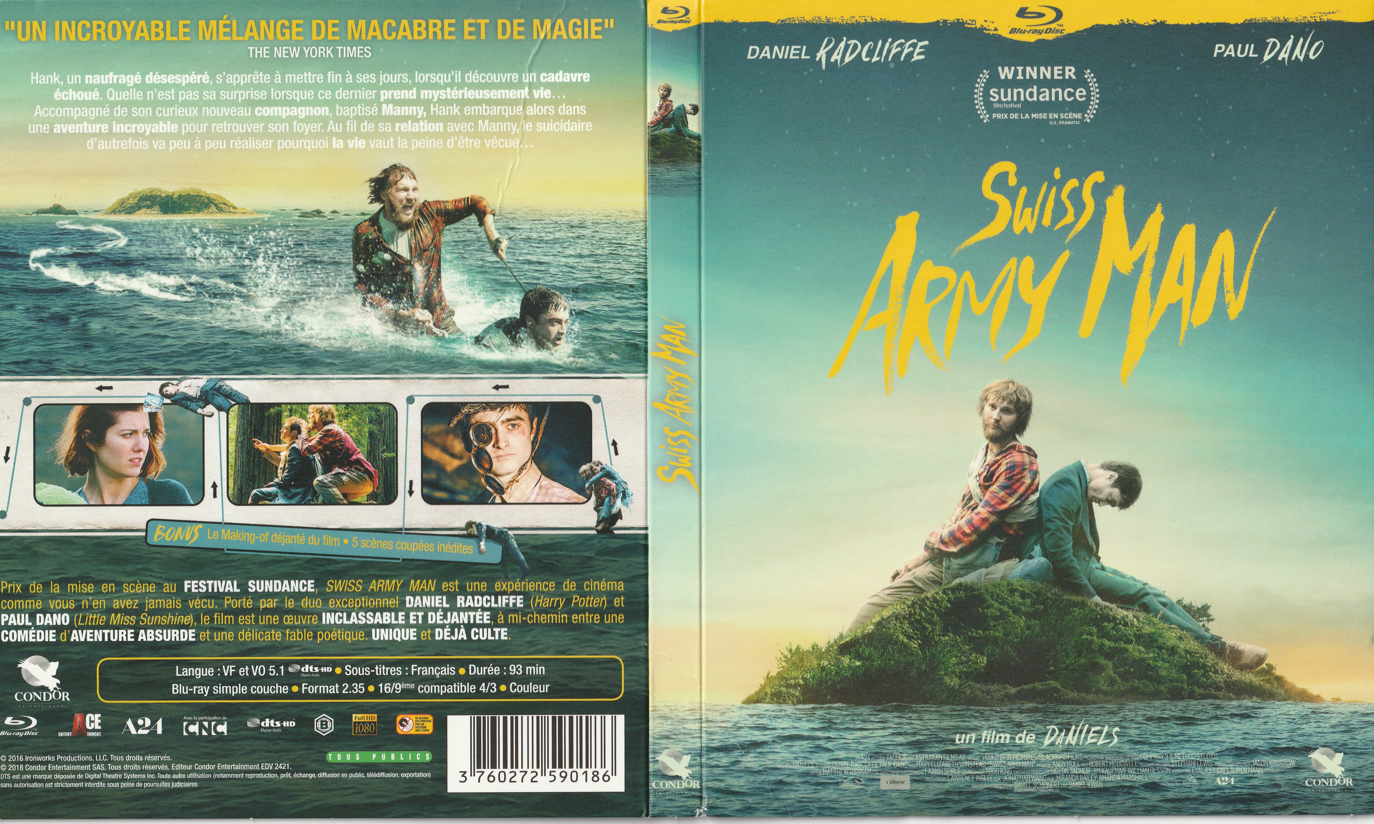 Jaquette DVD Swiss army man (BLU-RAY)