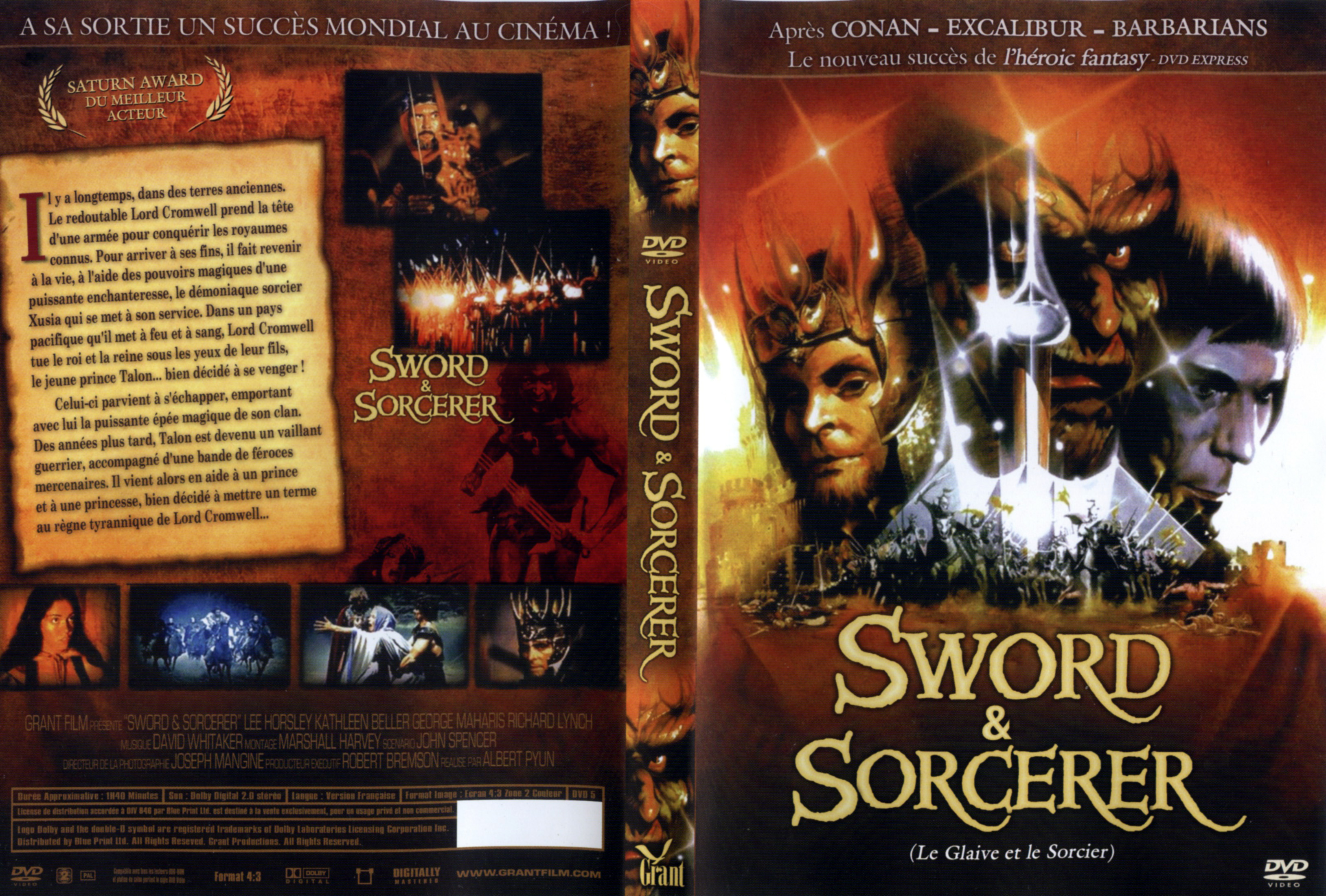 Jaquette DVD Sword and sorcerer