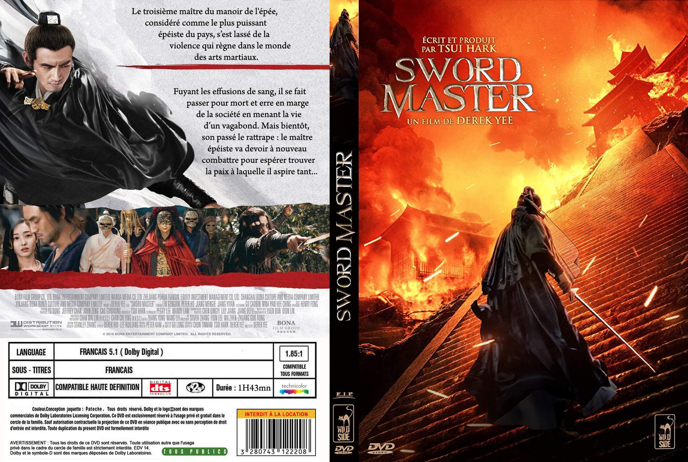 Jaquette DVD Sword master custom