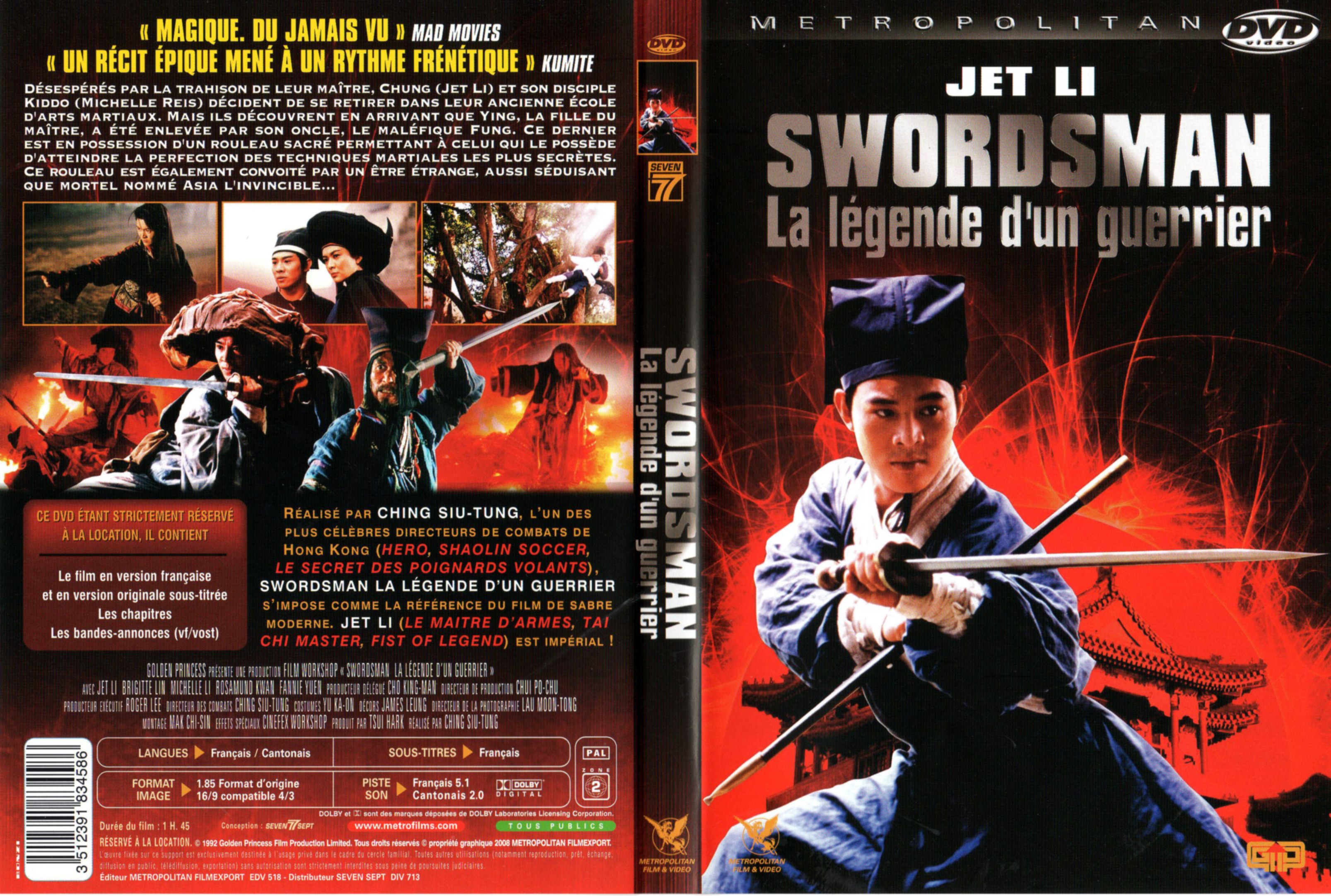 Jaquette DVD Swordsman