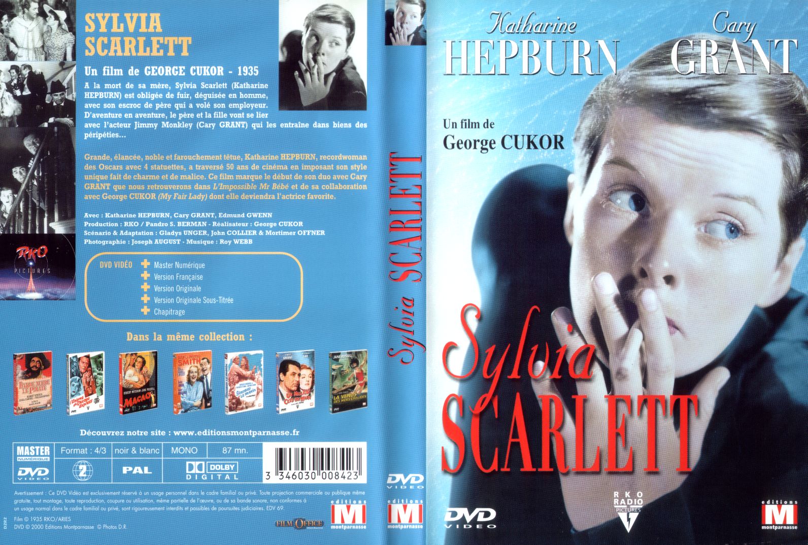 Jaquette DVD Sylvia Scarlett