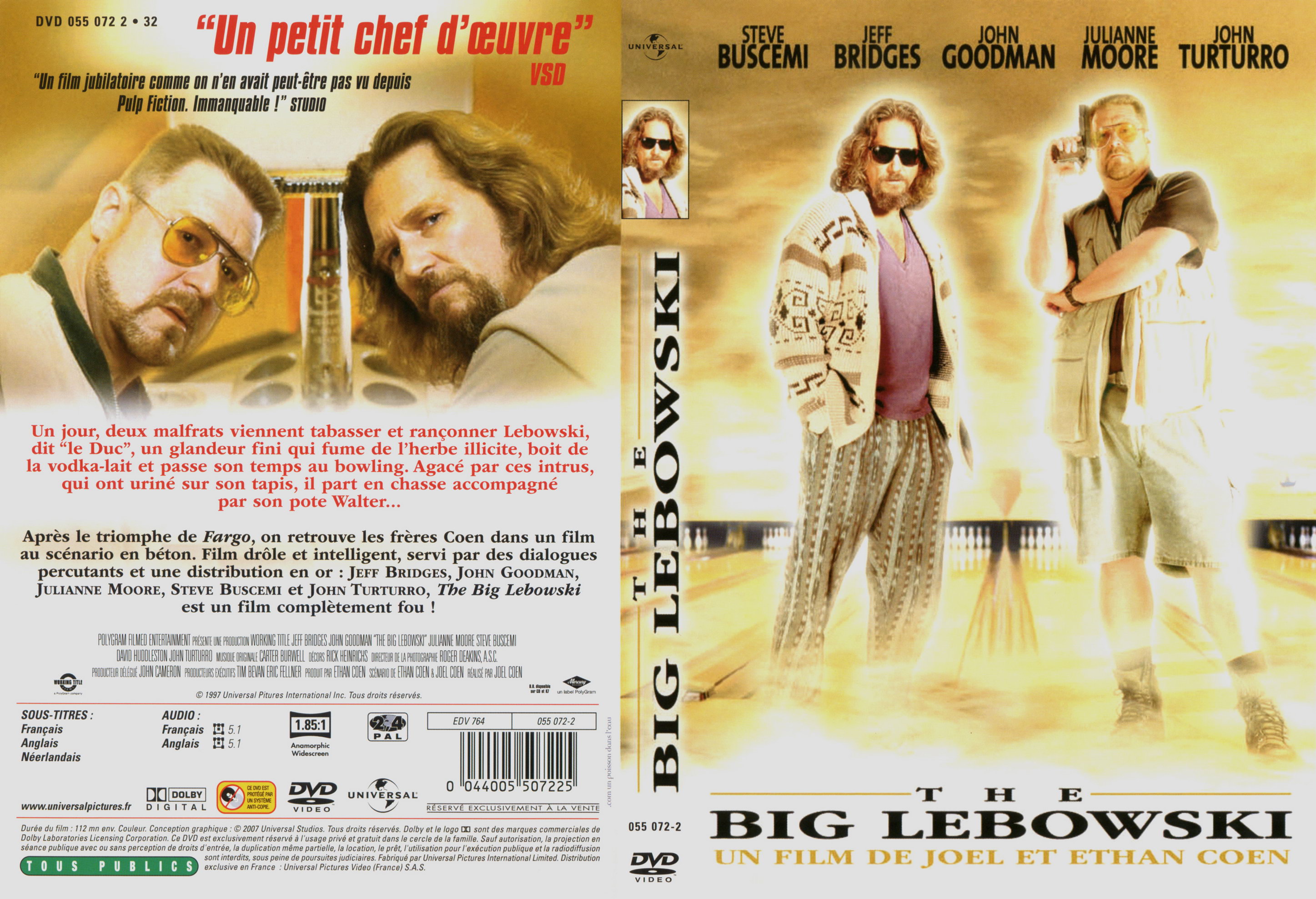 Jaquette DVD THe big lebowski v4