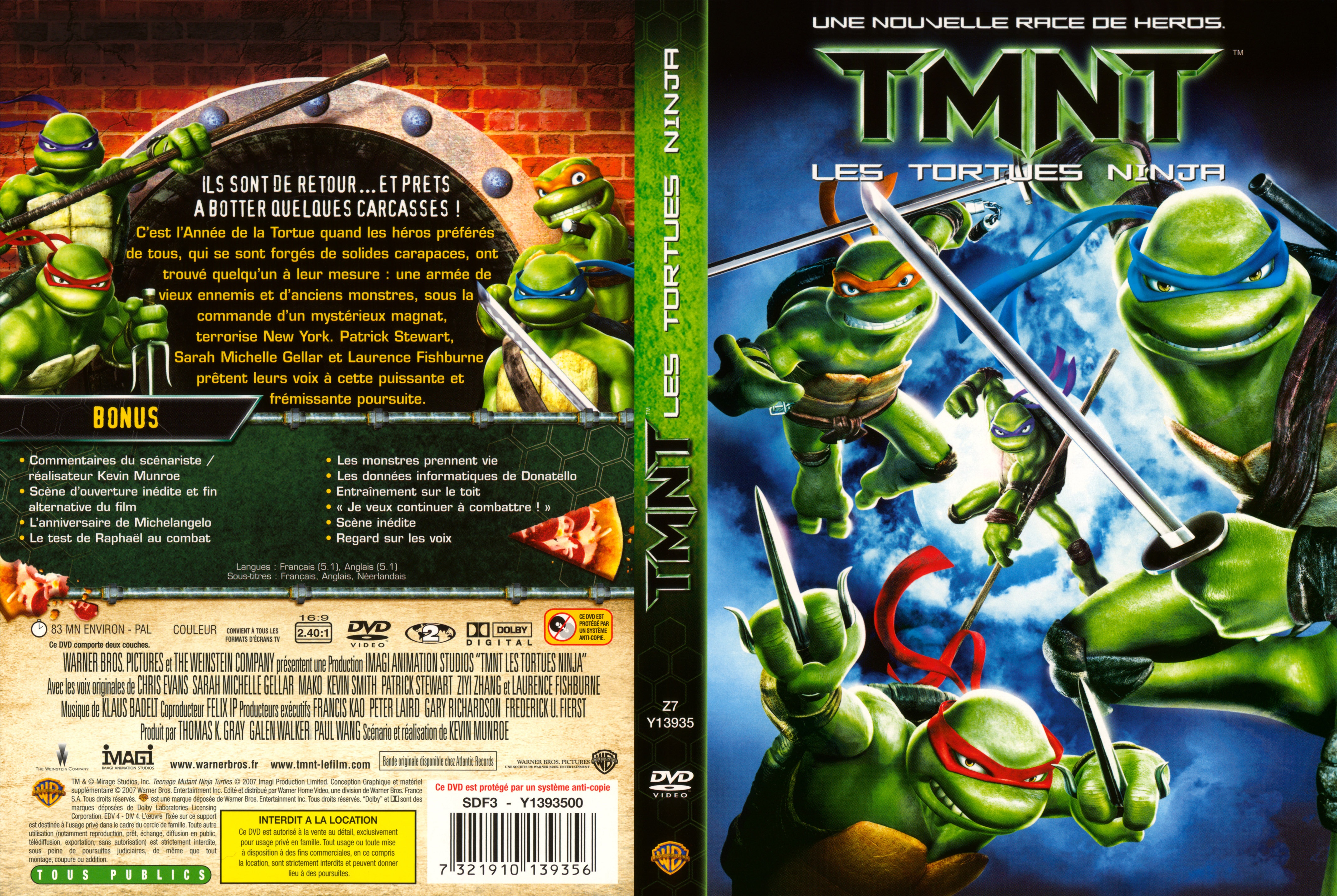 Jaquette DVD TMNT les tortues ninja