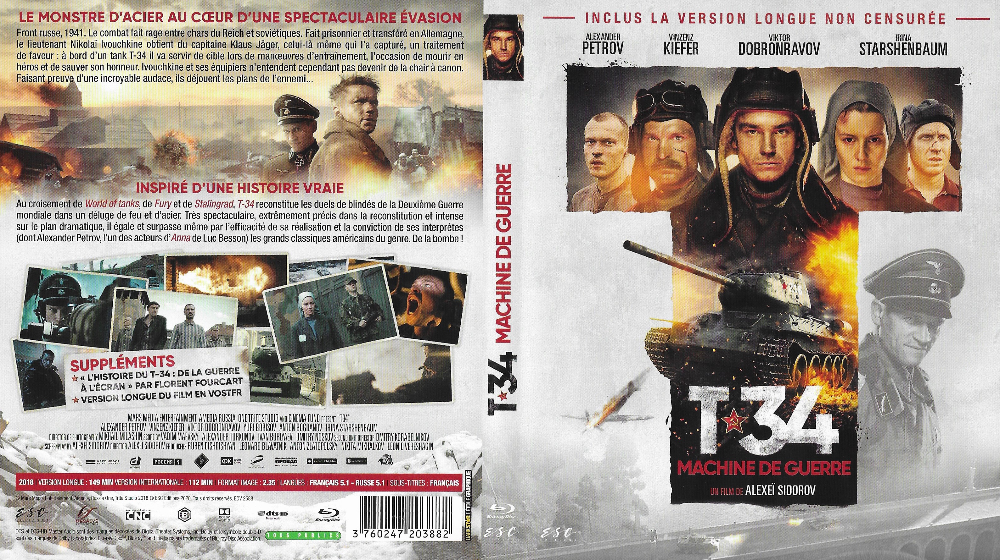 Jaquette DVD T-34 (BLU-RAY)