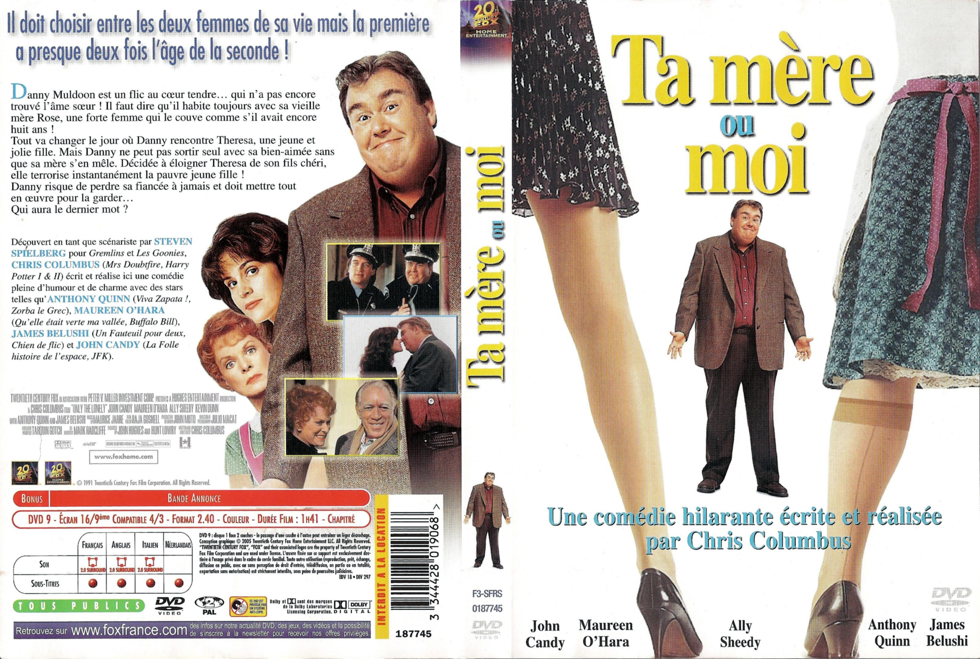 Jaquette DVD Ta mre ou moi