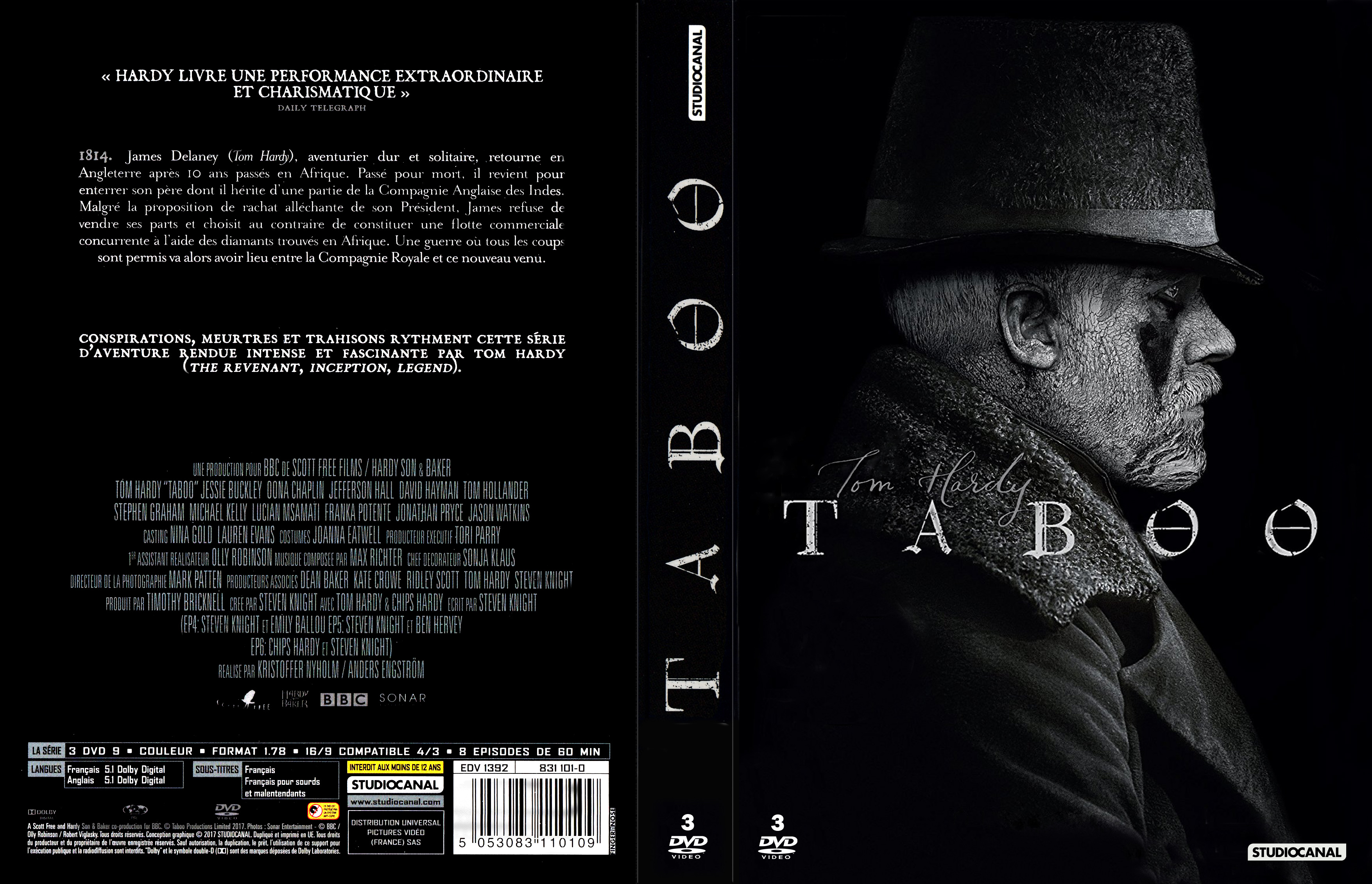 Jaquette DVD Taboo Saison 1 COFFRET