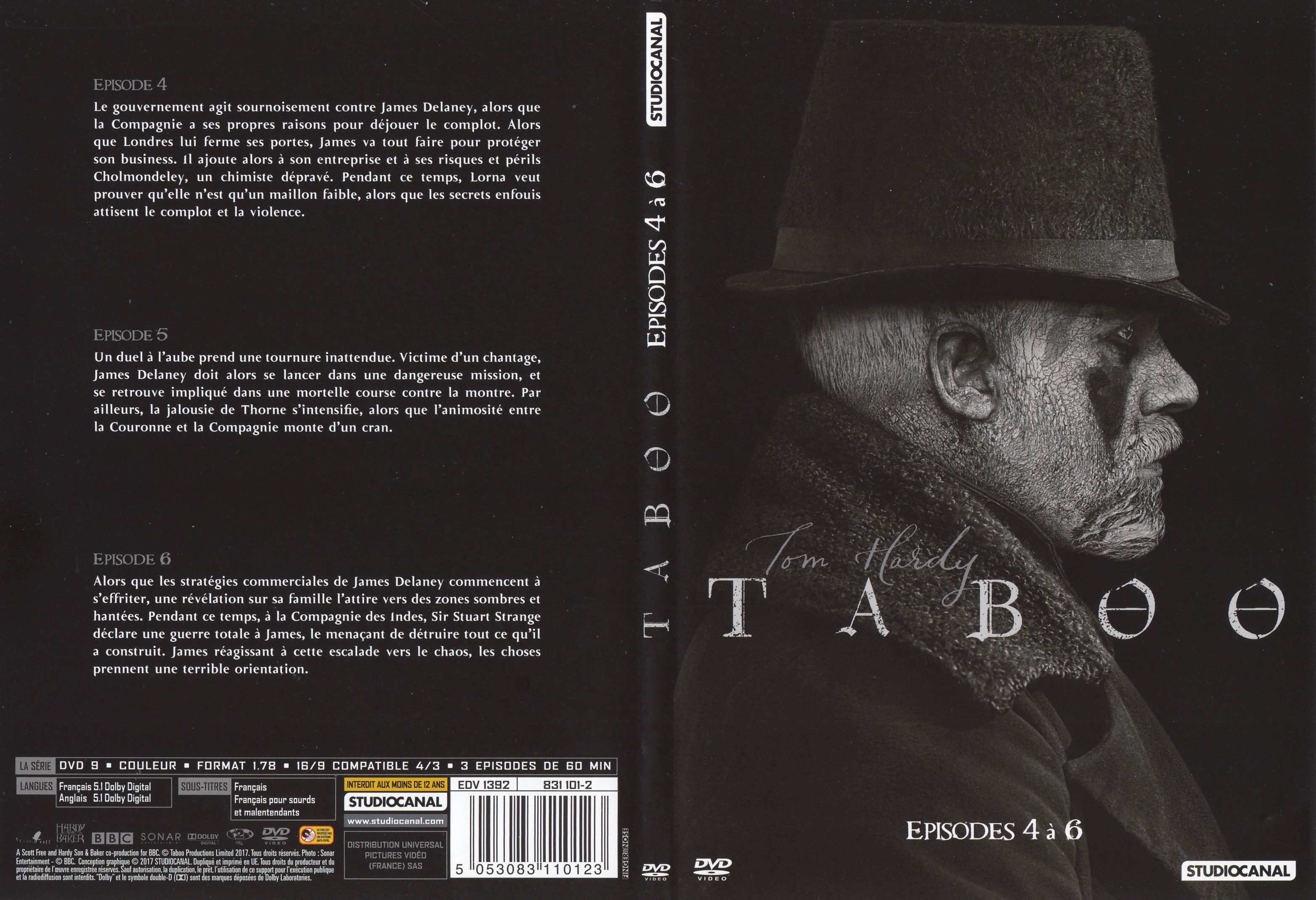 Jaquette DVD Taboo Saison 1 DVD 2