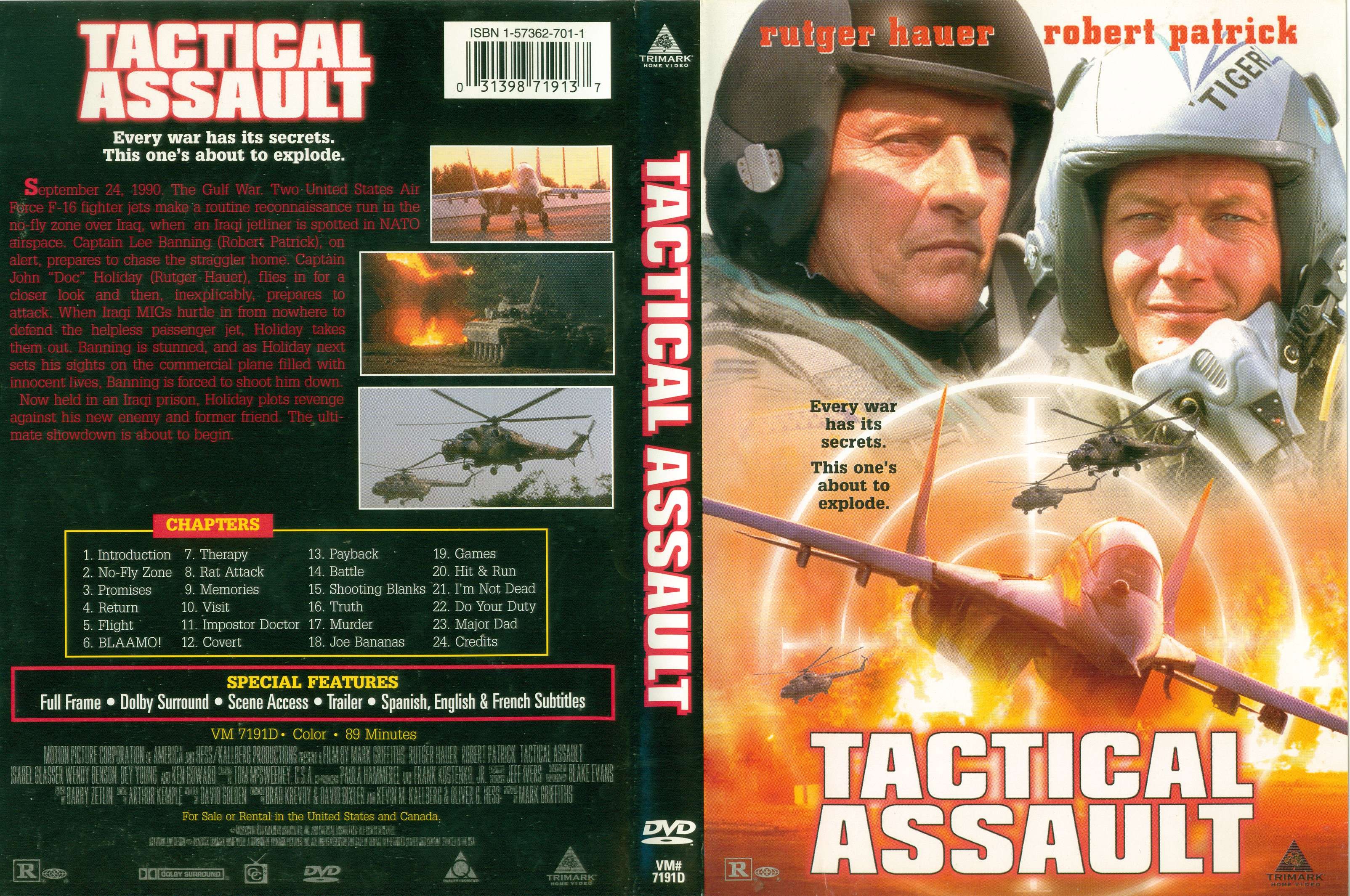 Jaquette DVD Tactical Assault (Canadienne)