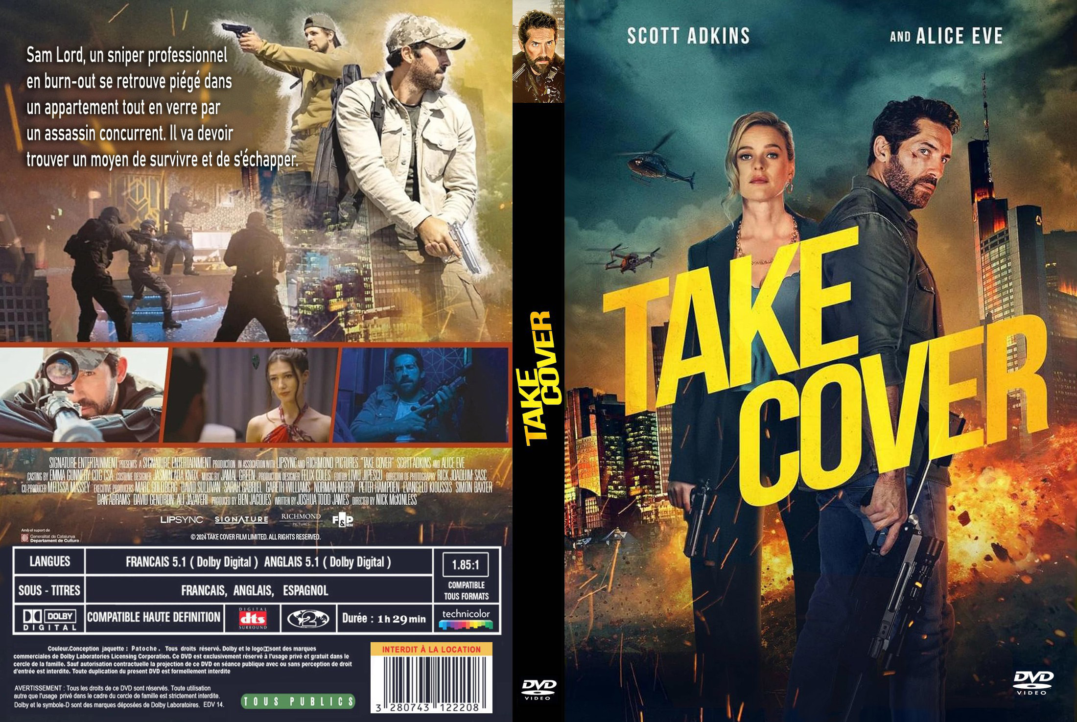 Jaquette DVD Take cover custom