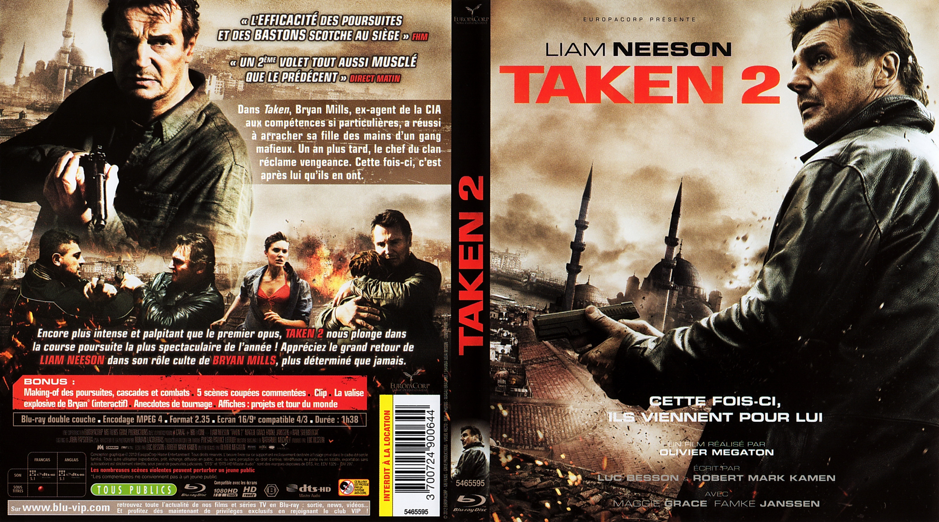 Jaquette DVD Taken 2 (BLU-RAY)