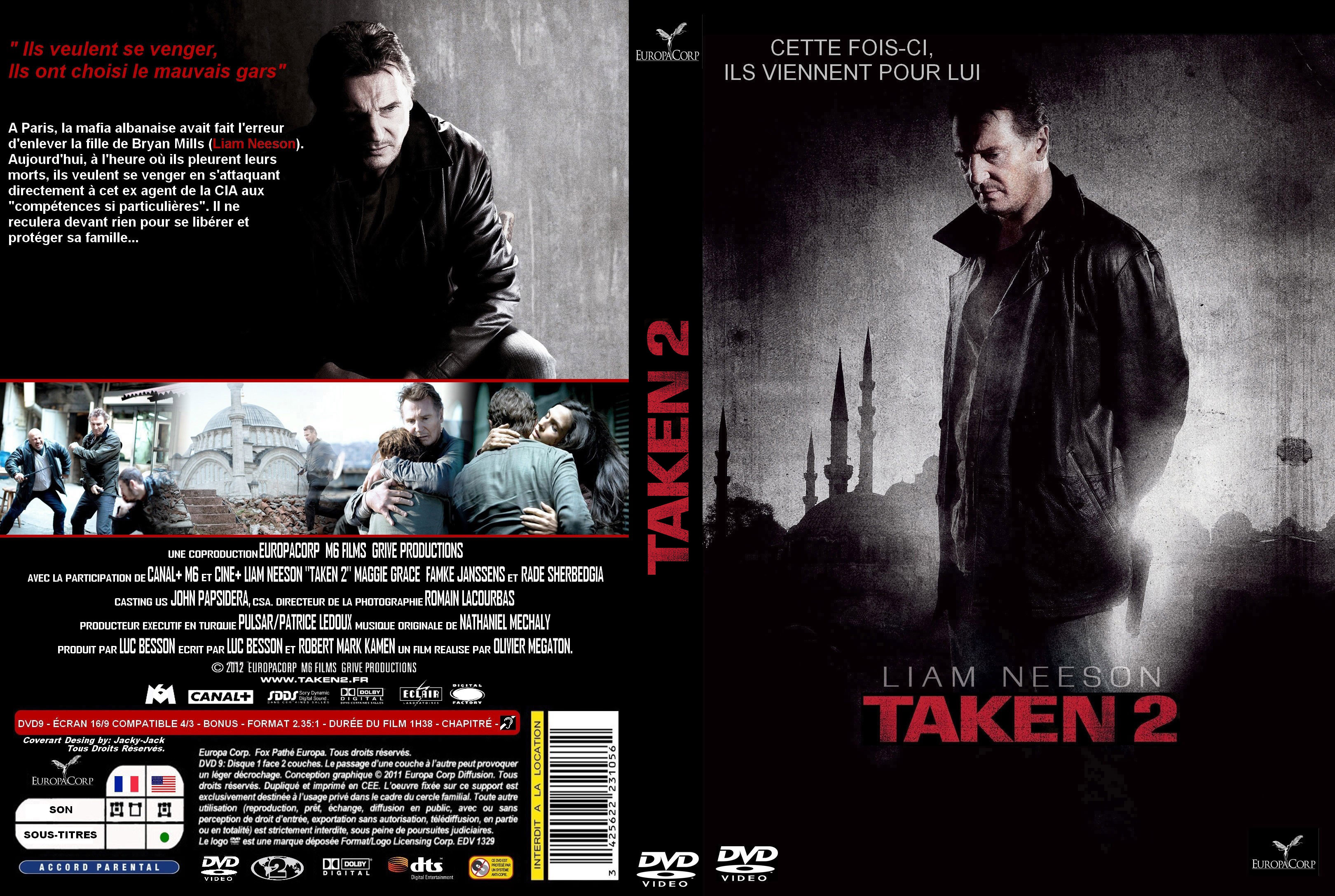 Jaquette DVD Taken 2 custom