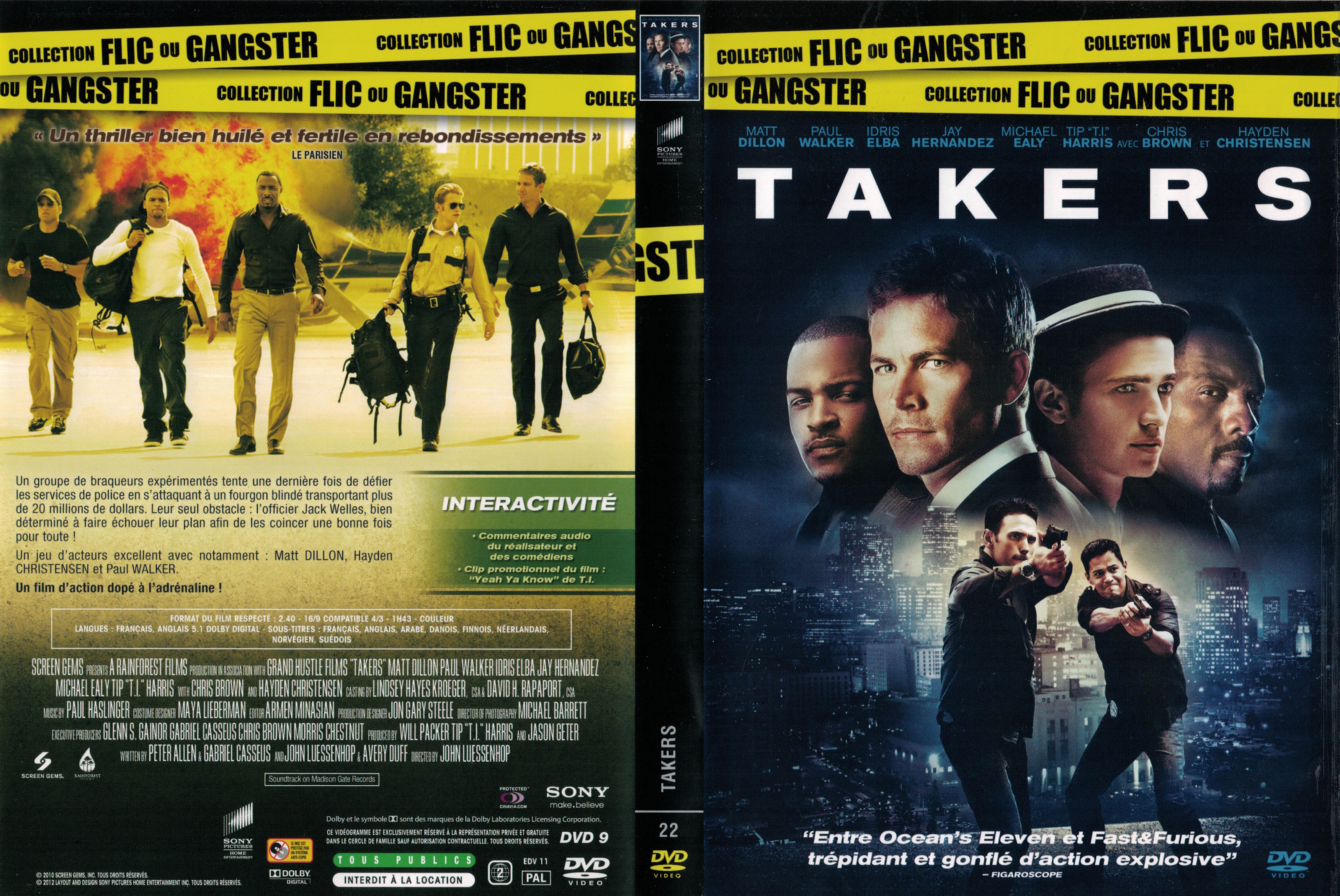 Jaquette DVD Takers v2