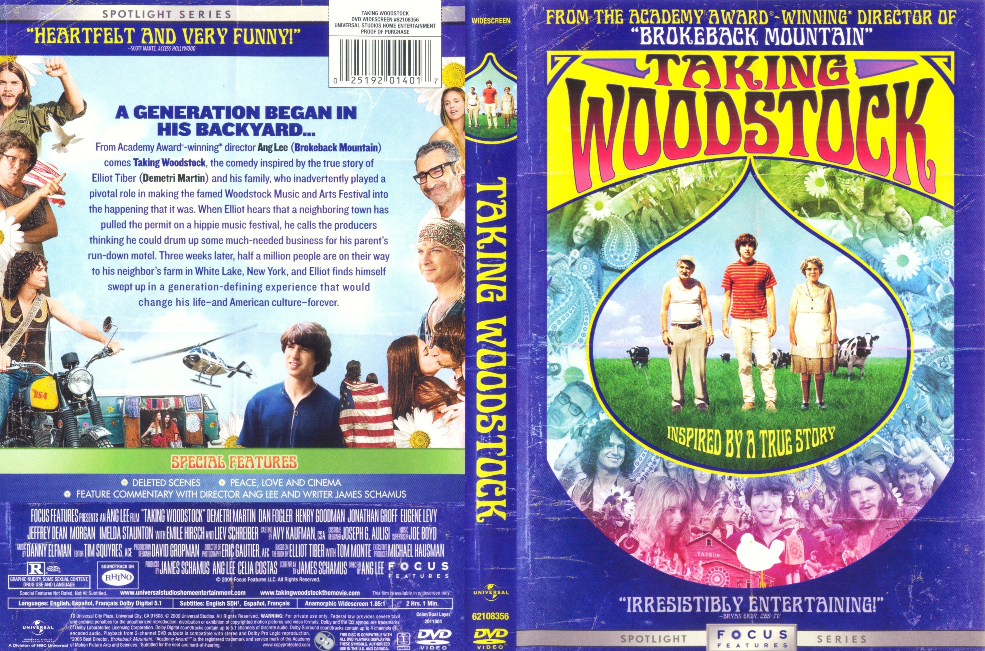Jaquette DVD Taking Woodstock