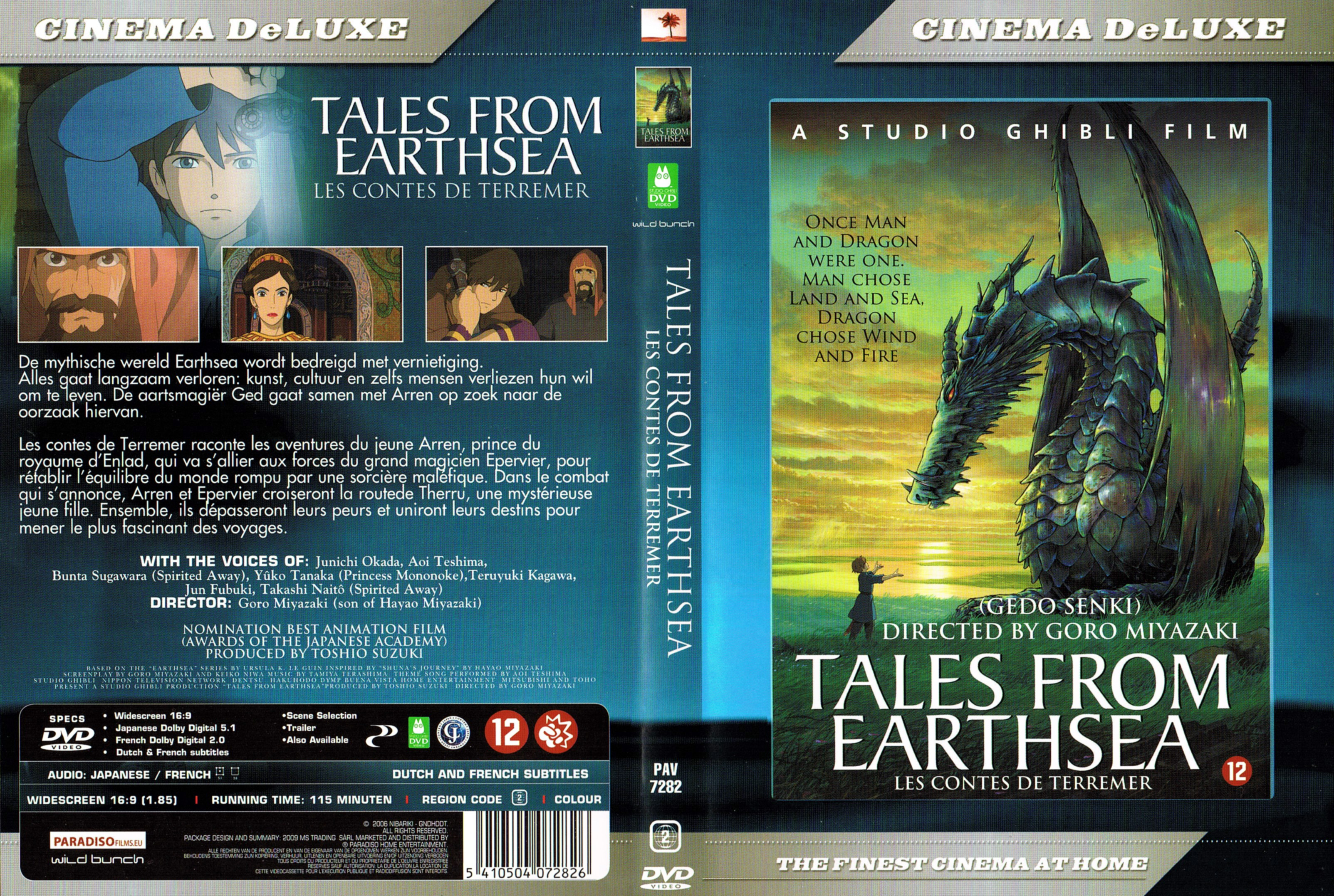 Jaquette DVD Tales from earthsea - Les contes de Terremer