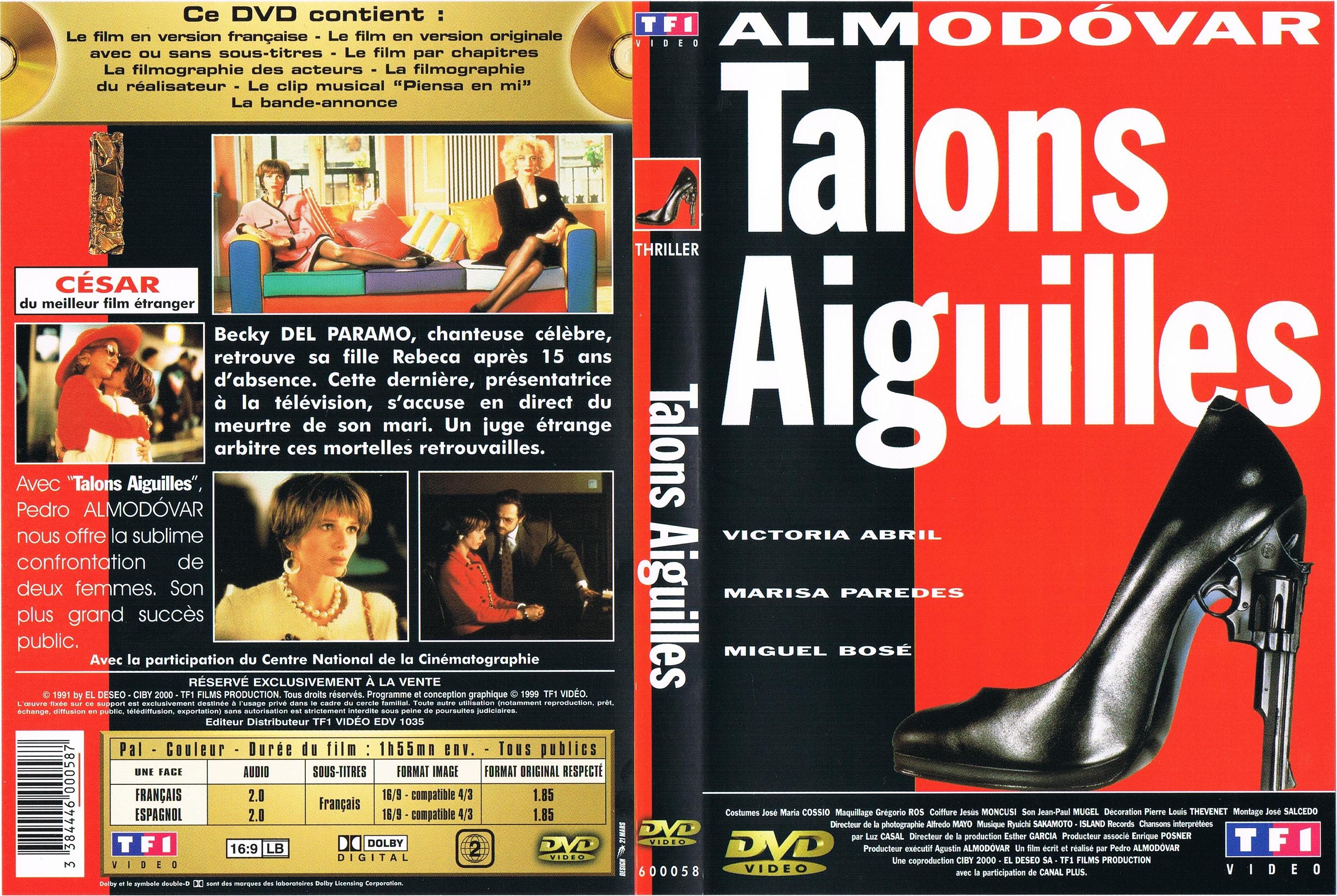 Jaquette DVD Talons aiguilles