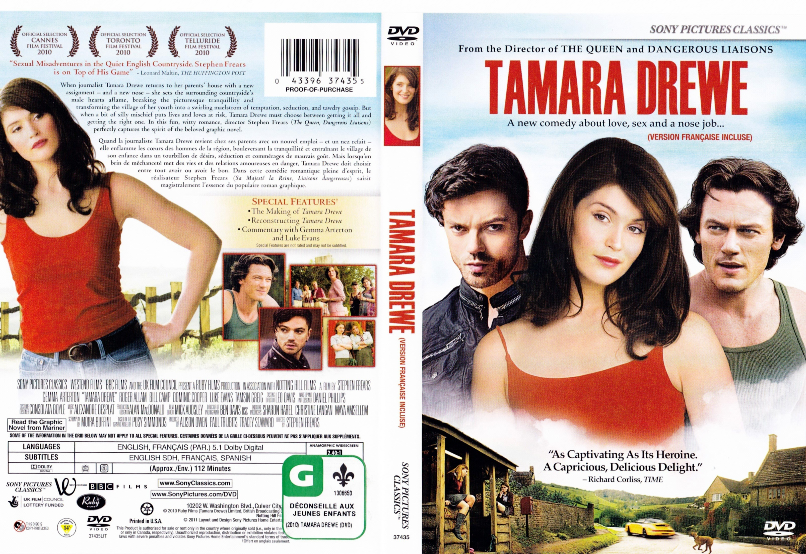 Jaquette DVD Tamara Drewe (Canadienne)
