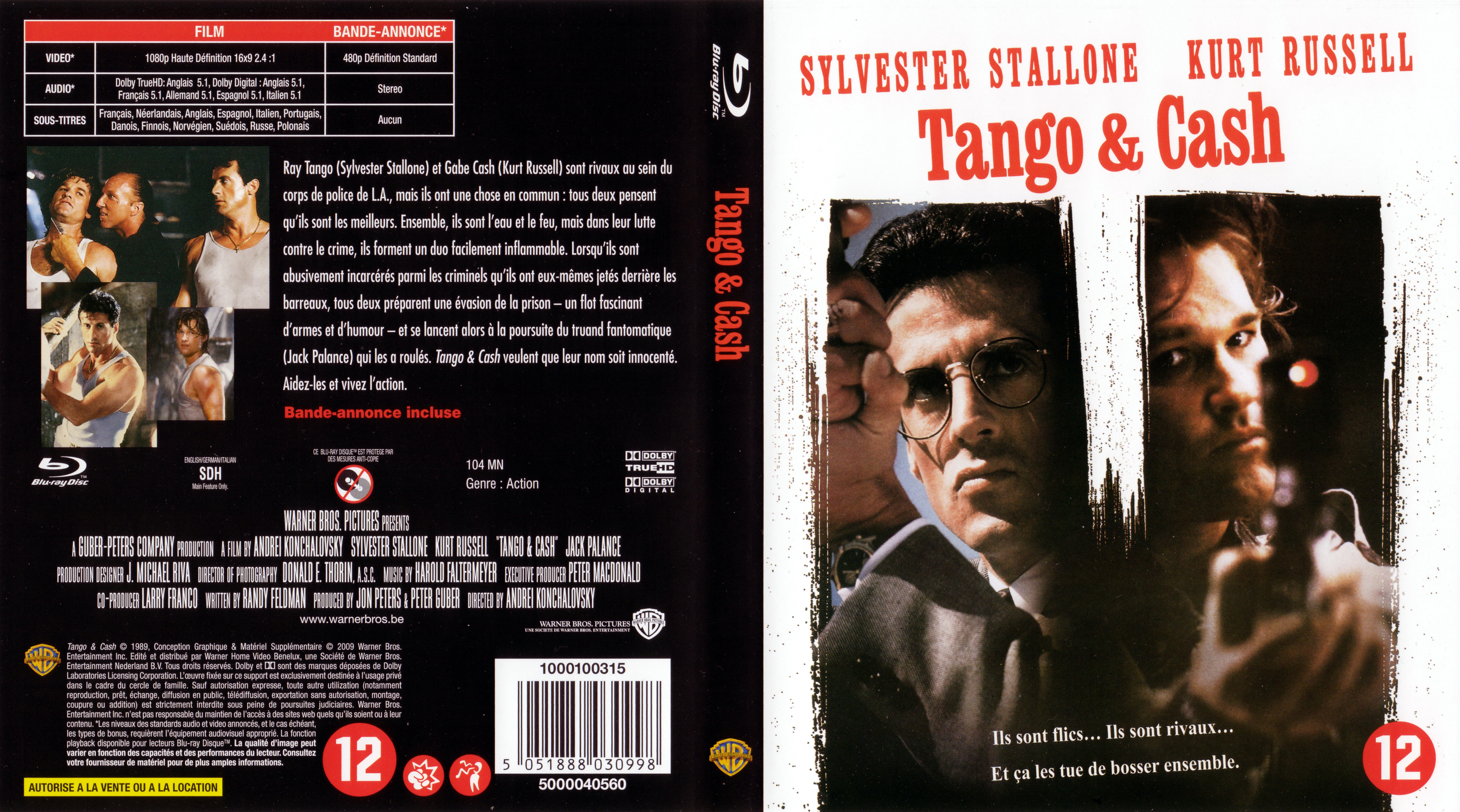 Jaquette DVD Tango et Cash (BLU-RAY)