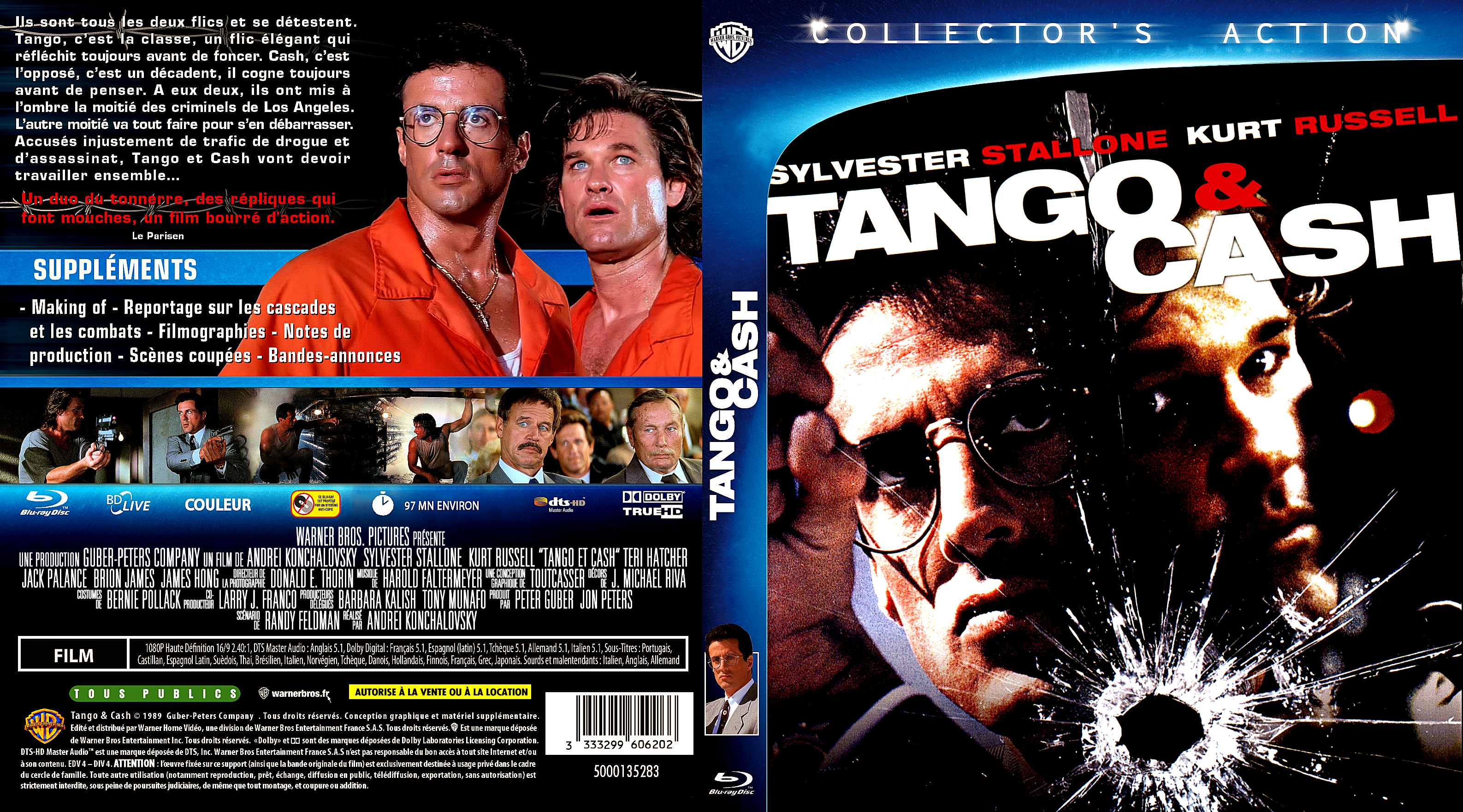 Jaquette DVD Tango et Cash custom (BLU-RAY)