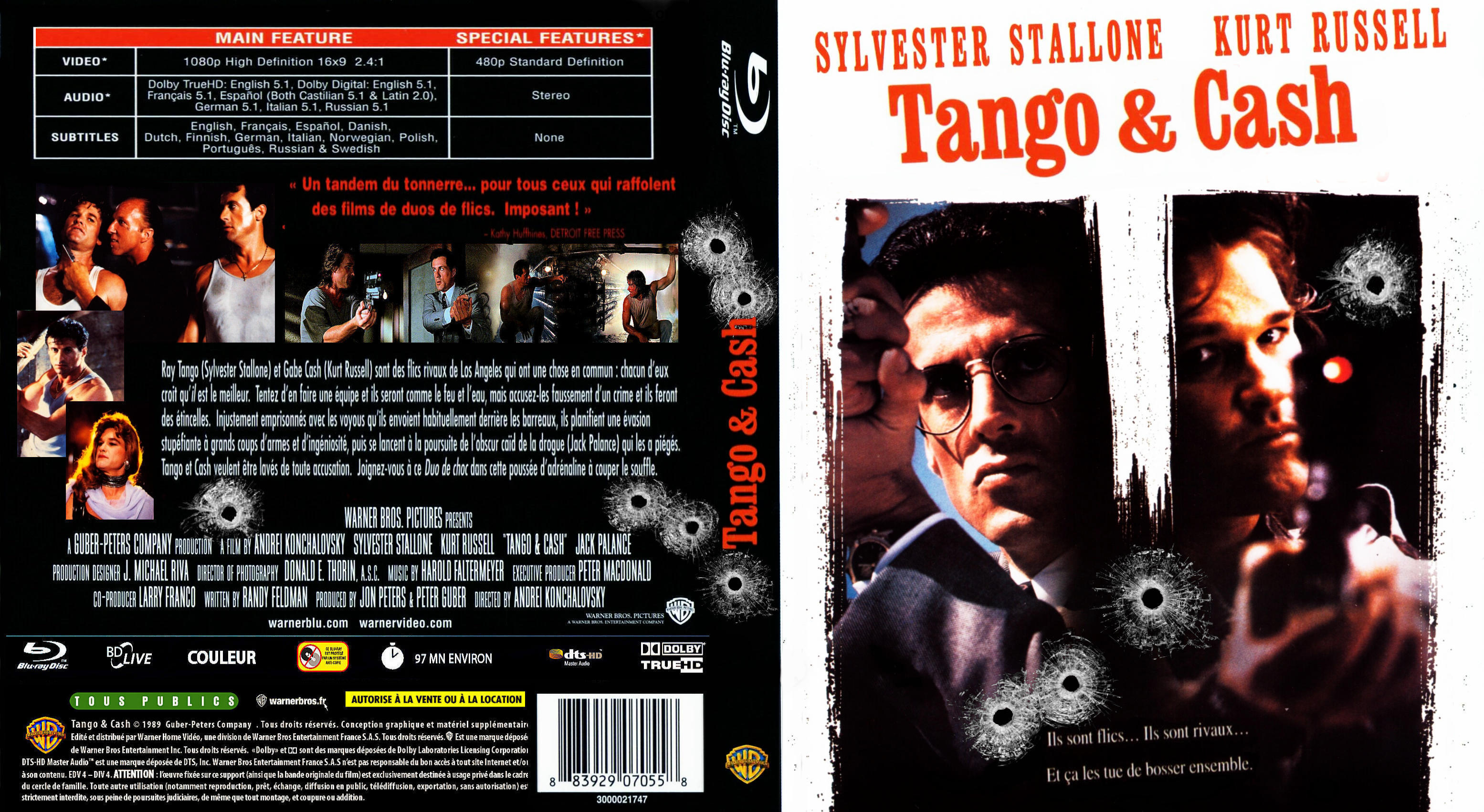 Jaquette DVD Tango et Cash custom (BLU-RAY) v2