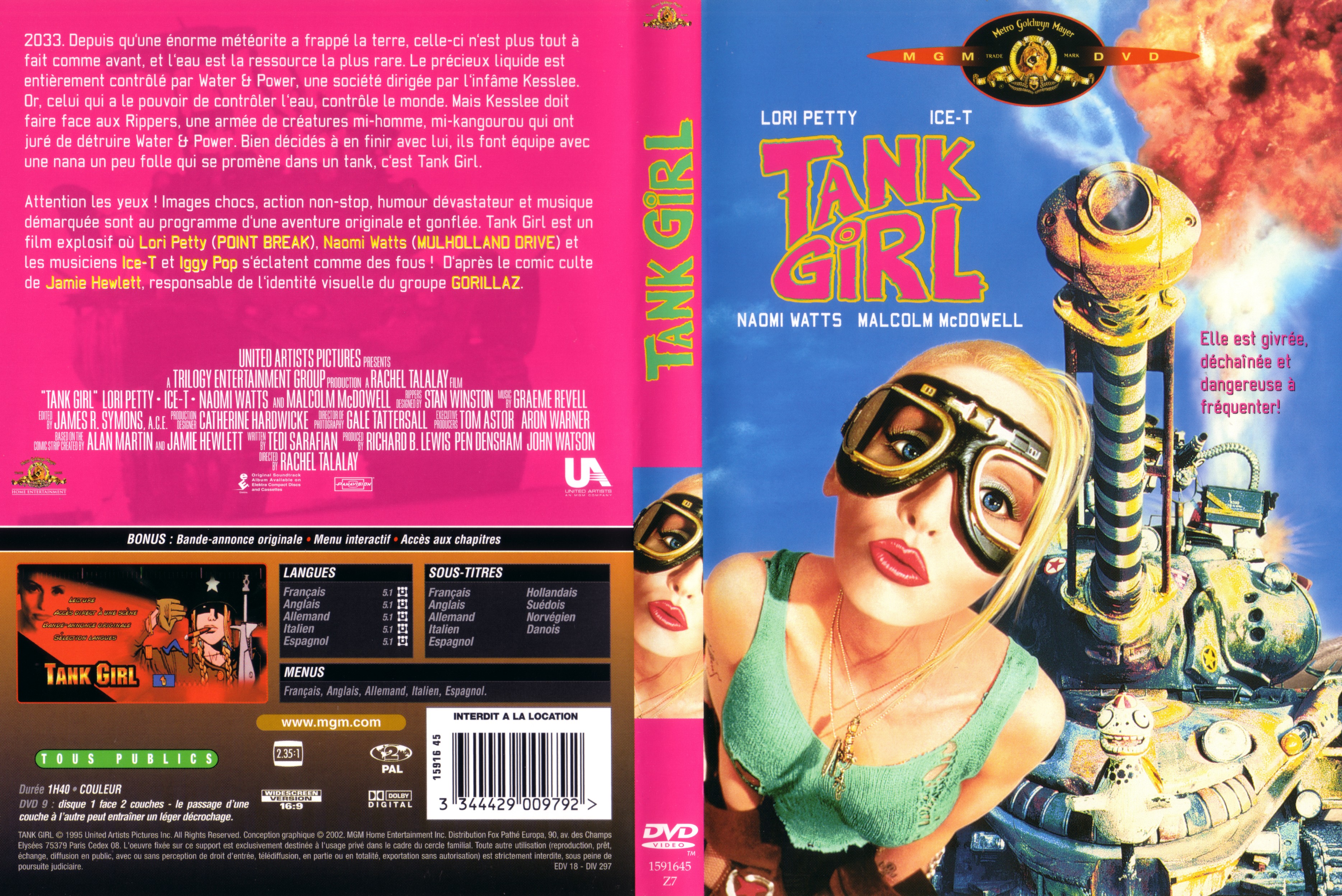 Jaquette DVD Tank girl