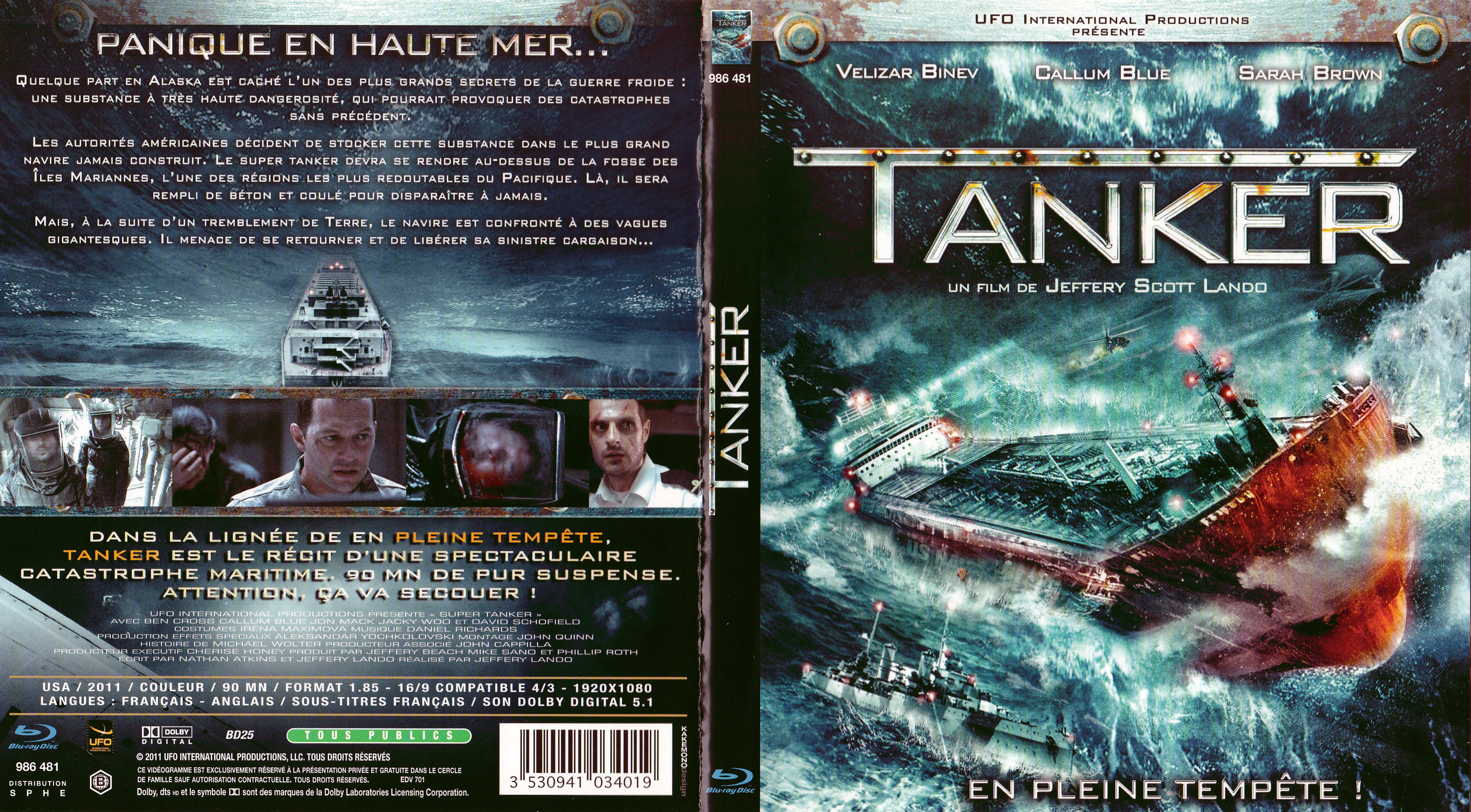 Jaquette DVD Tanker (BLU-RAY)