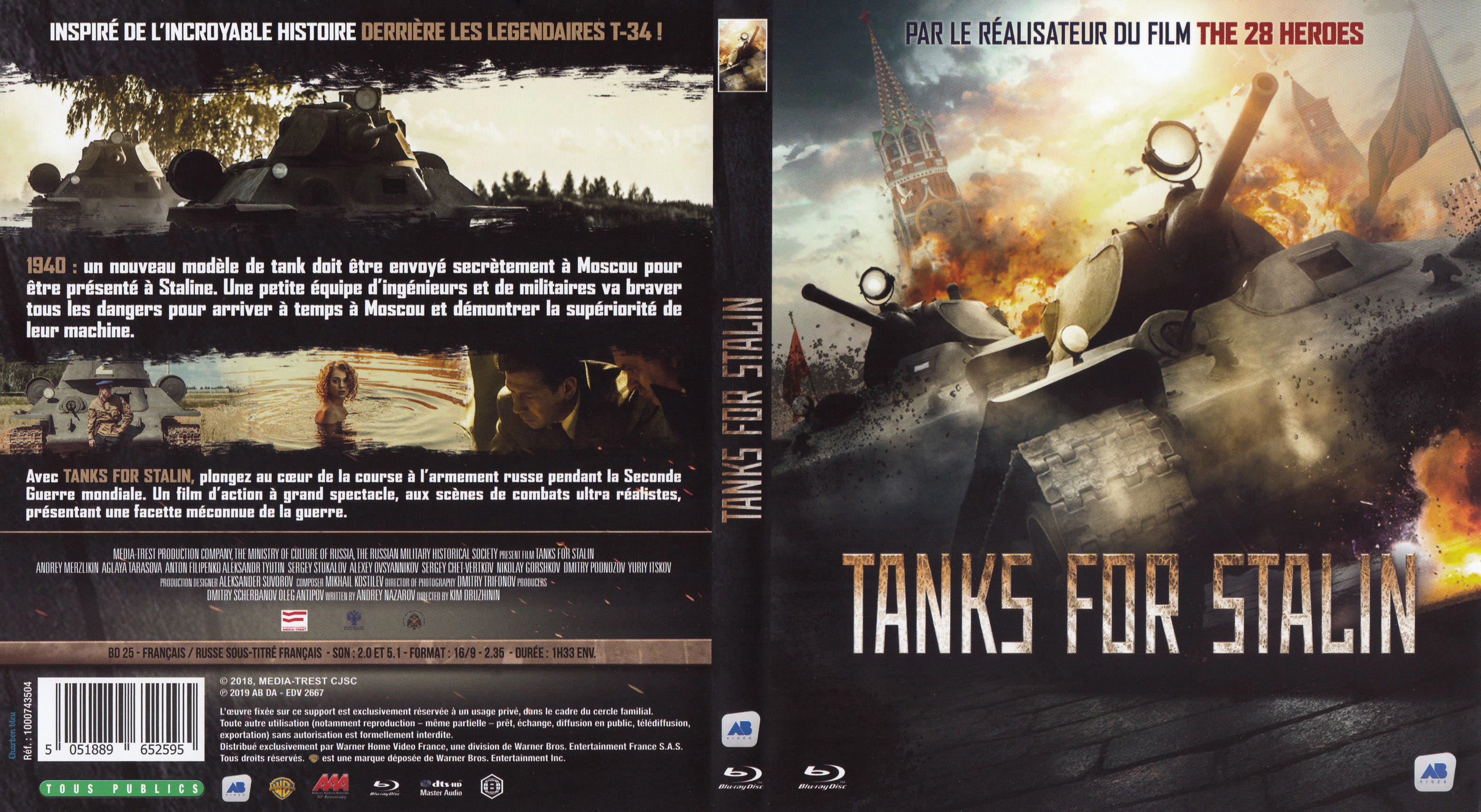 Jaquette DVD Tanks for Stalin (BLU-RAY)