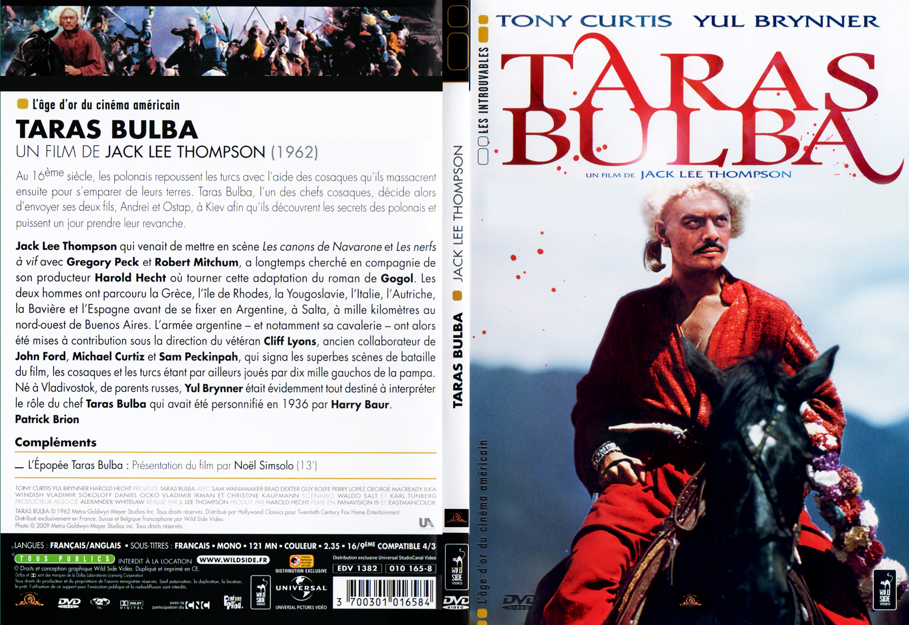 Jaquette DVD Taras Bulba- SLIM