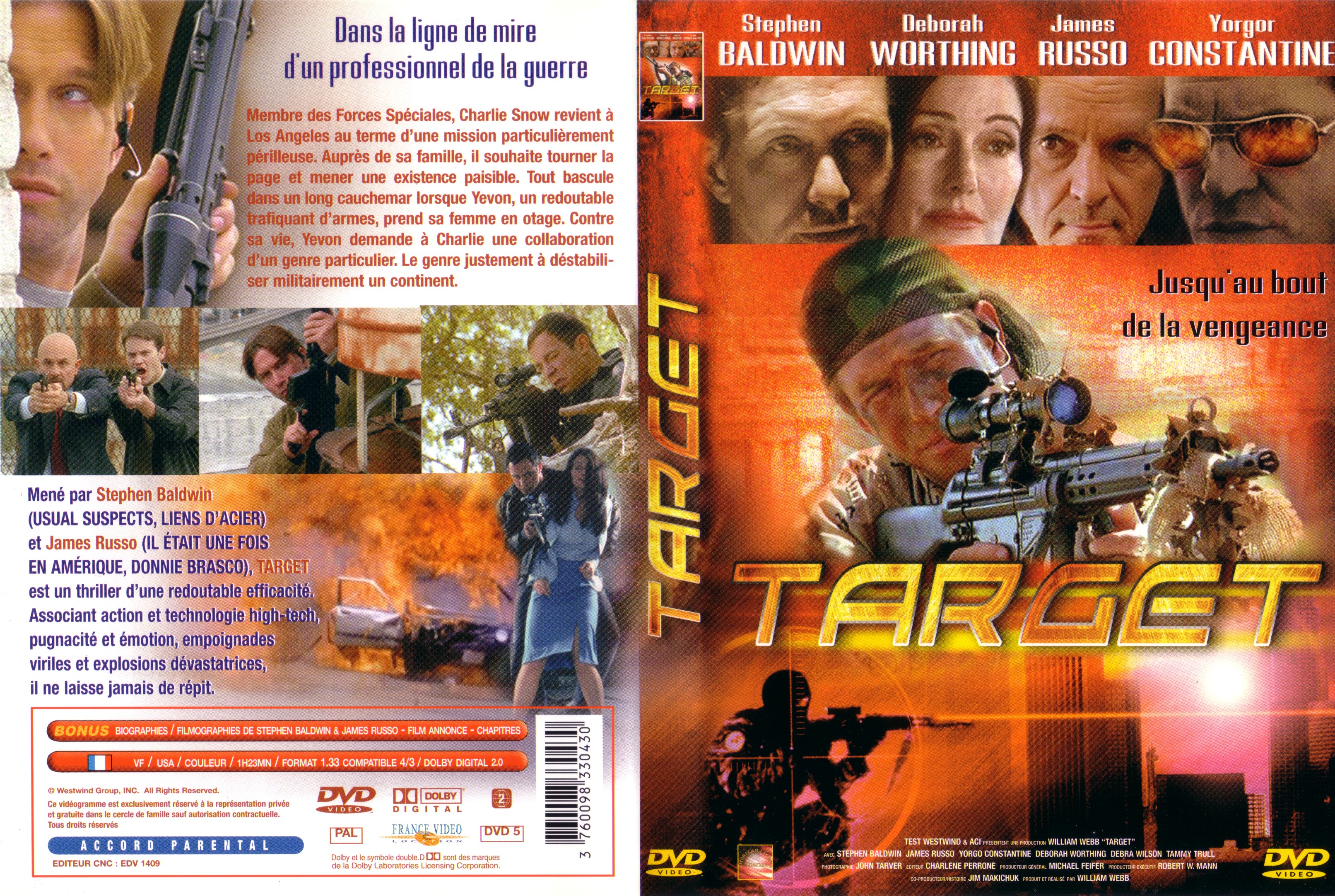 Jaquette DVD Target (Stephen Baldwin)