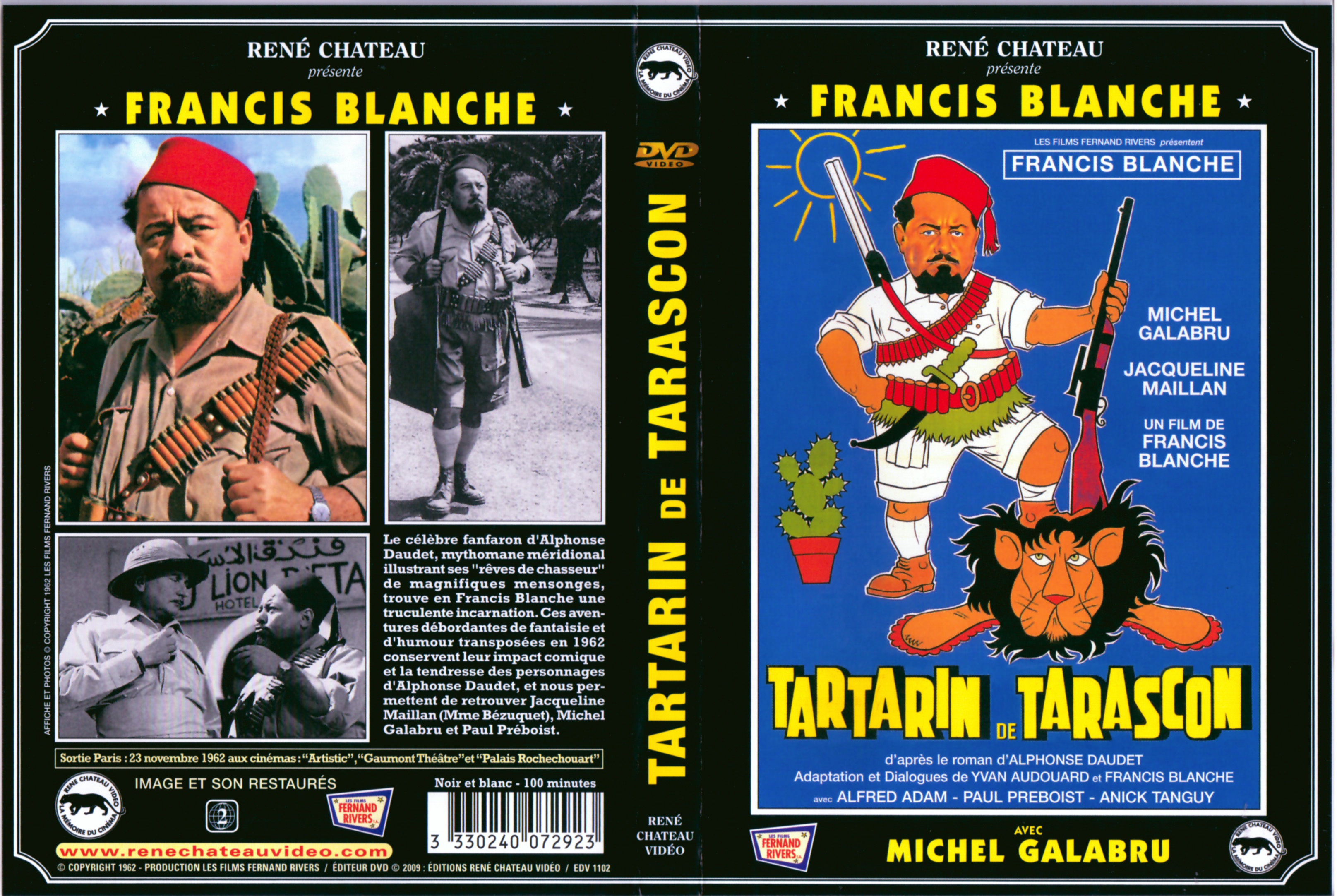 Jaquette DVD Tartarin de tarascon (1962)