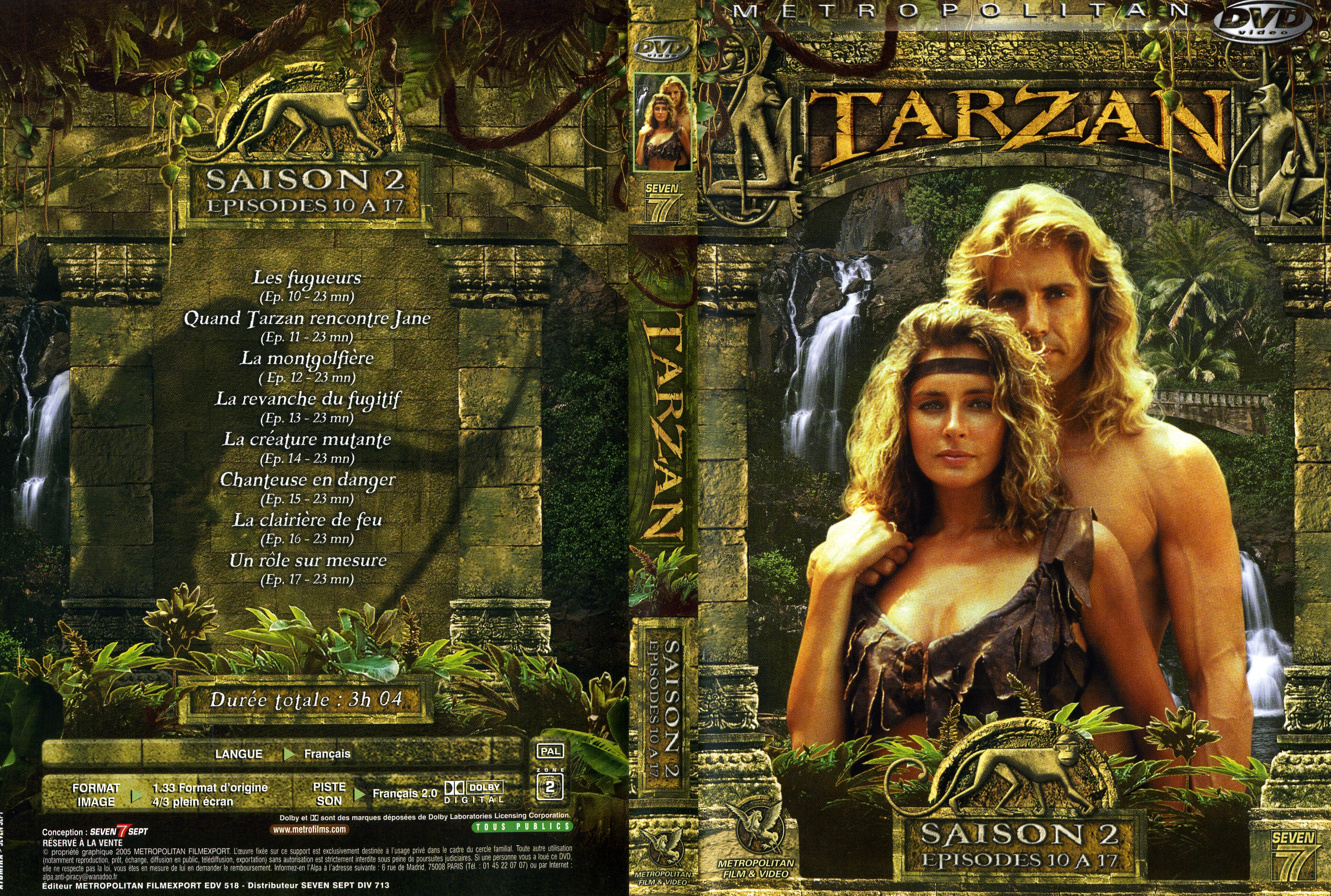 Jaquette DVD Tarzan Saison 2 DVD 2