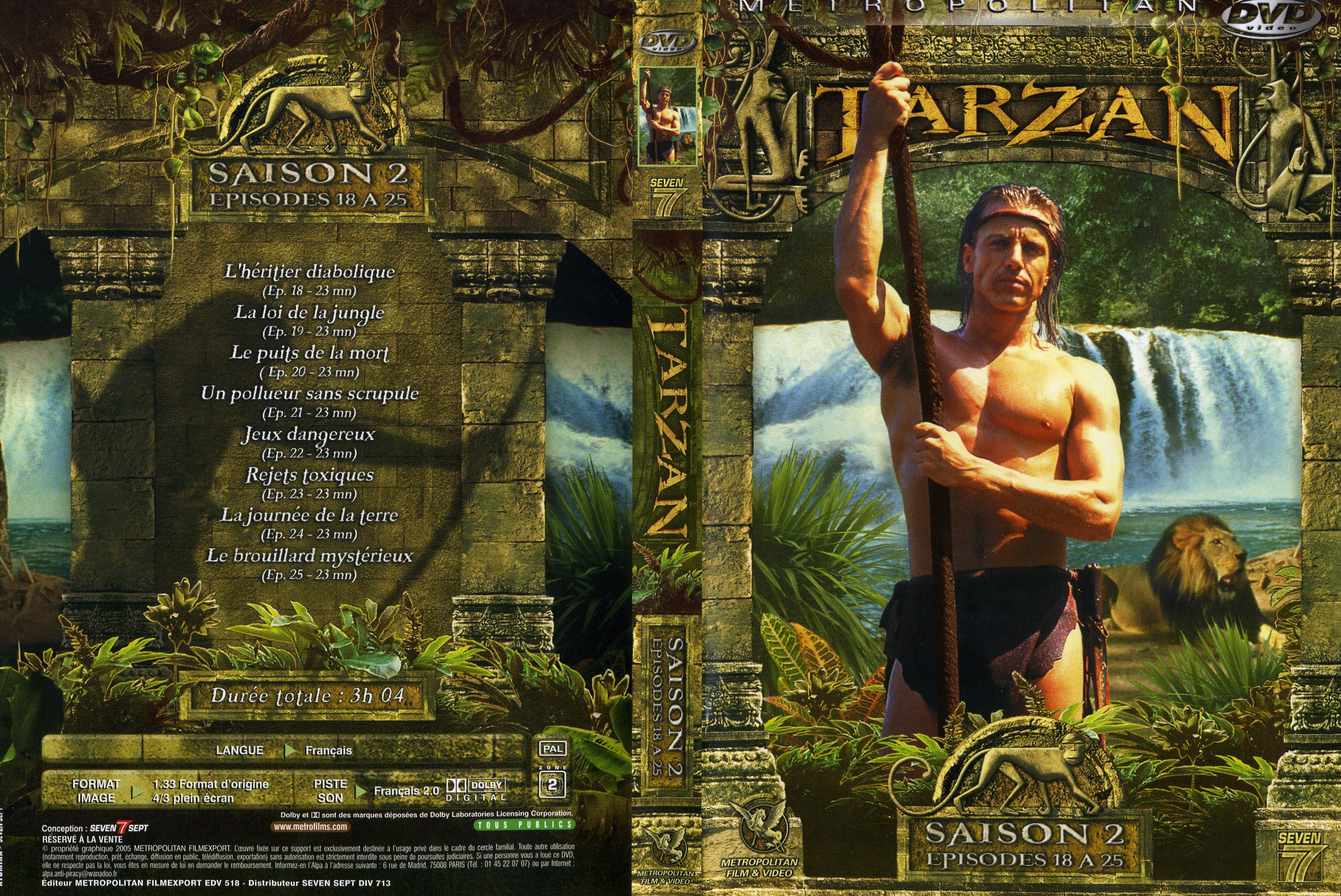 Jaquette DVD Tarzan Saison 2 DVD 3