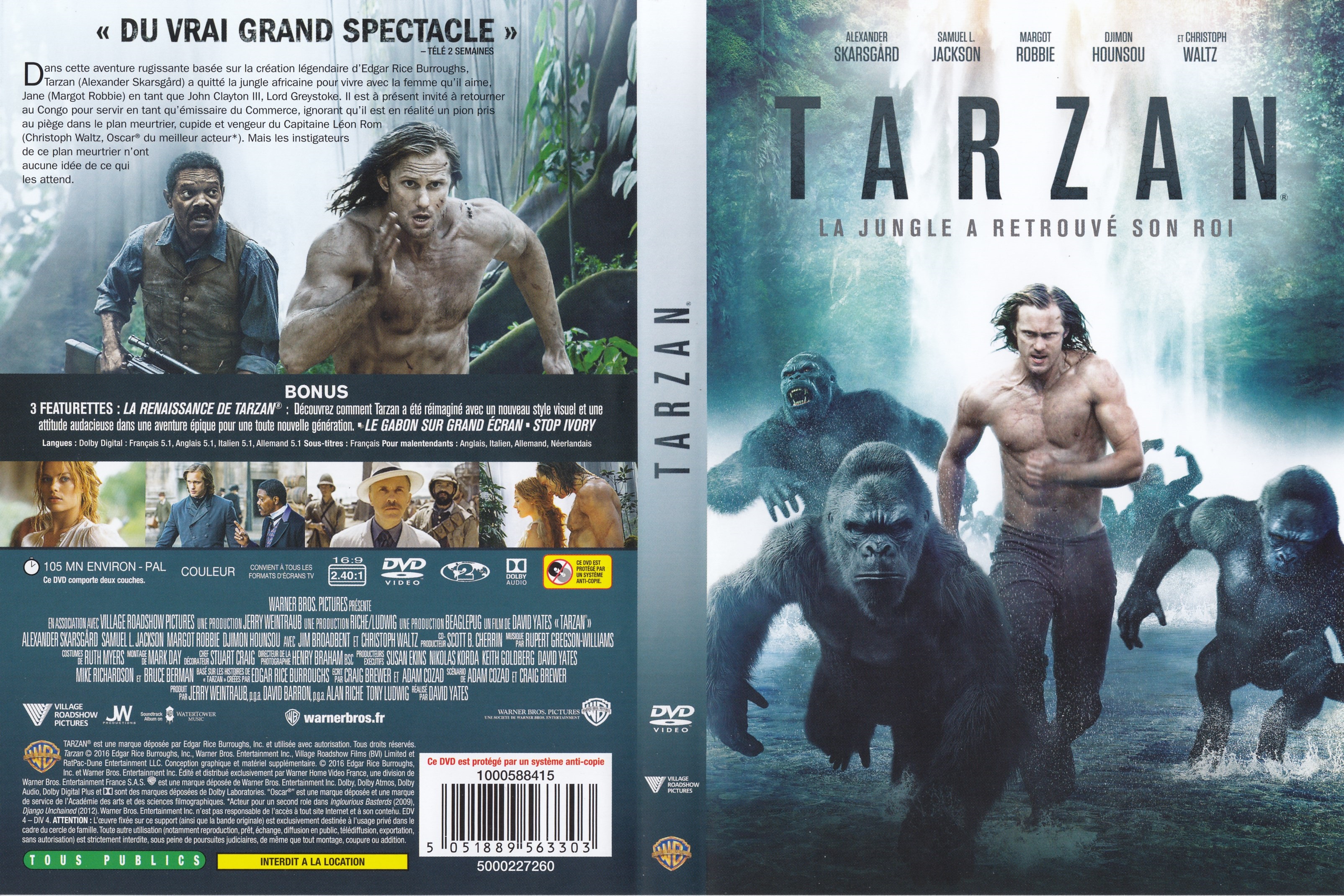 Jaquette DVD Tarzan (2016)