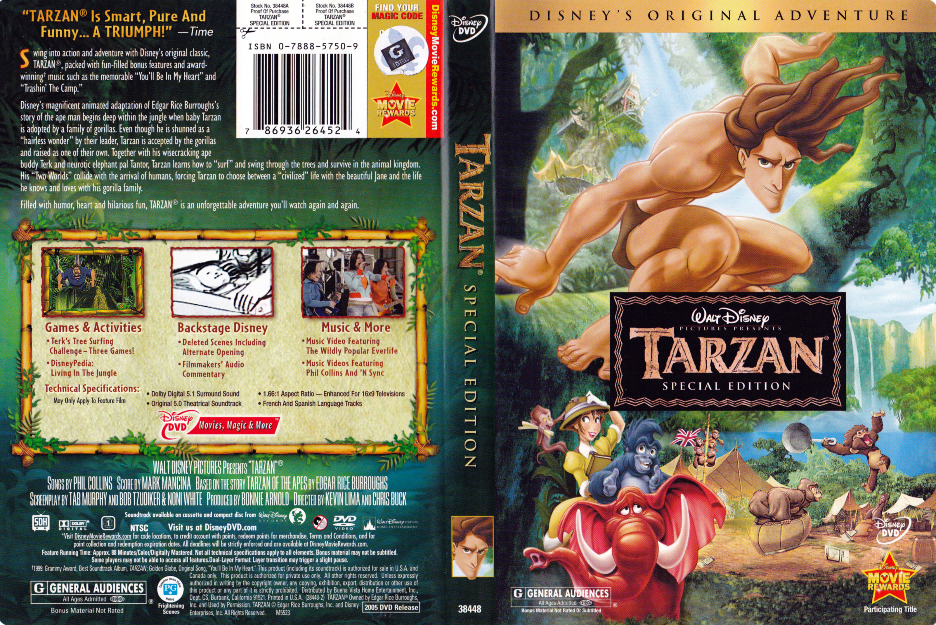 Jaquette DVD Tarzan (Canadienne)