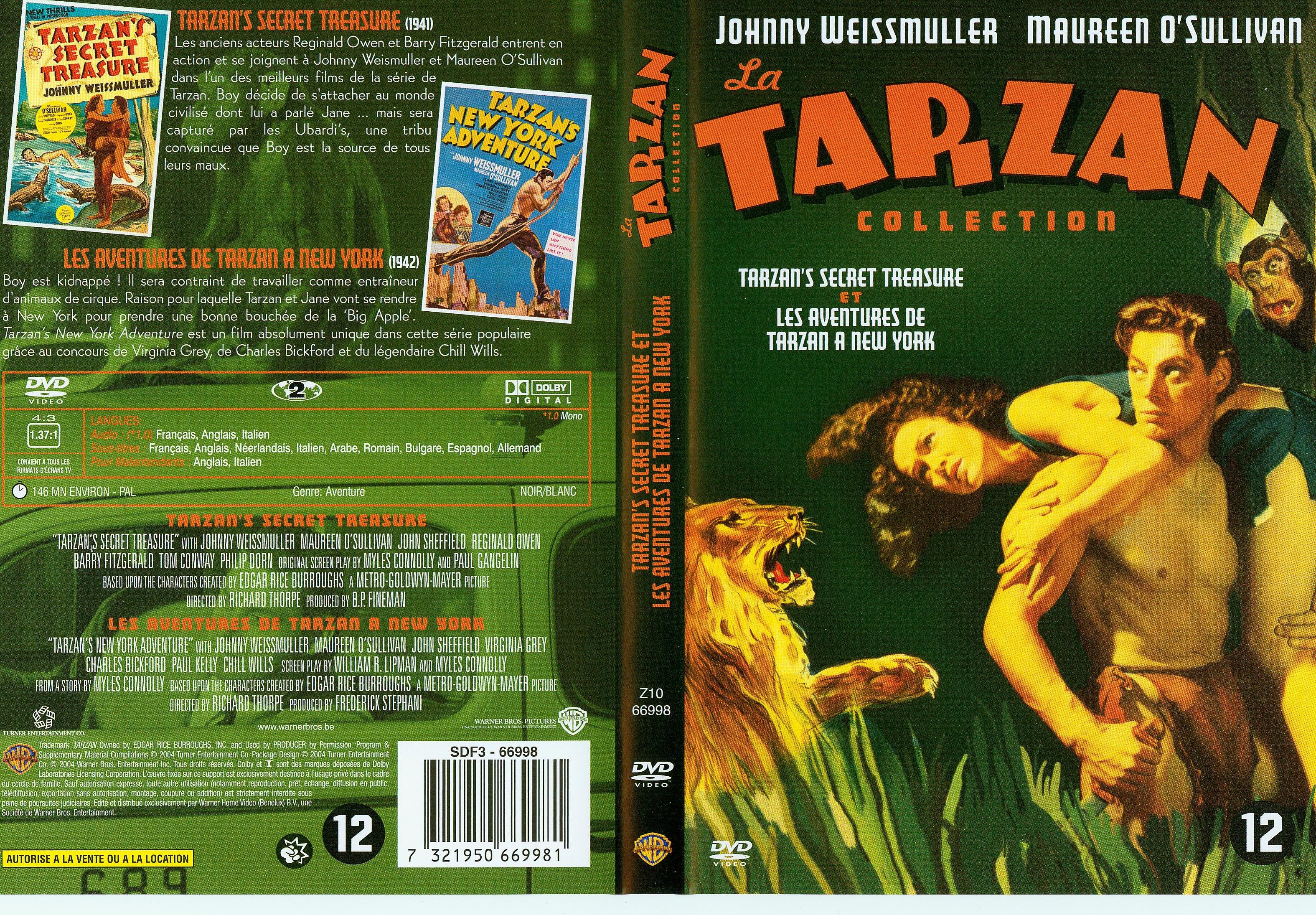 Jaquette DVD Tarzan - Le secret de tarzan - les aventures de tarzan a new york