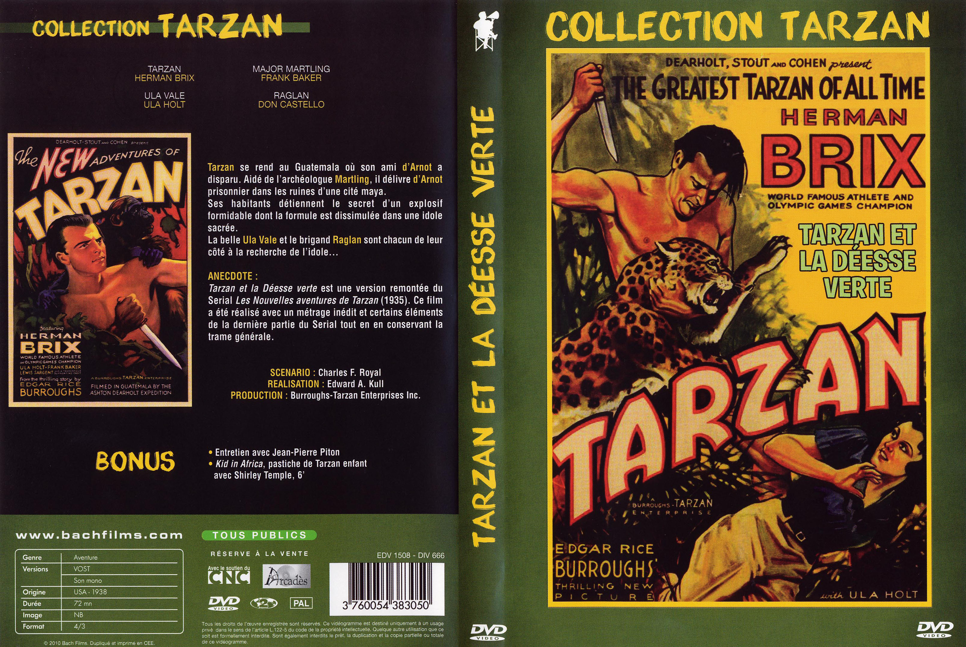 Jaquette DVD Tarzan et la desse verte