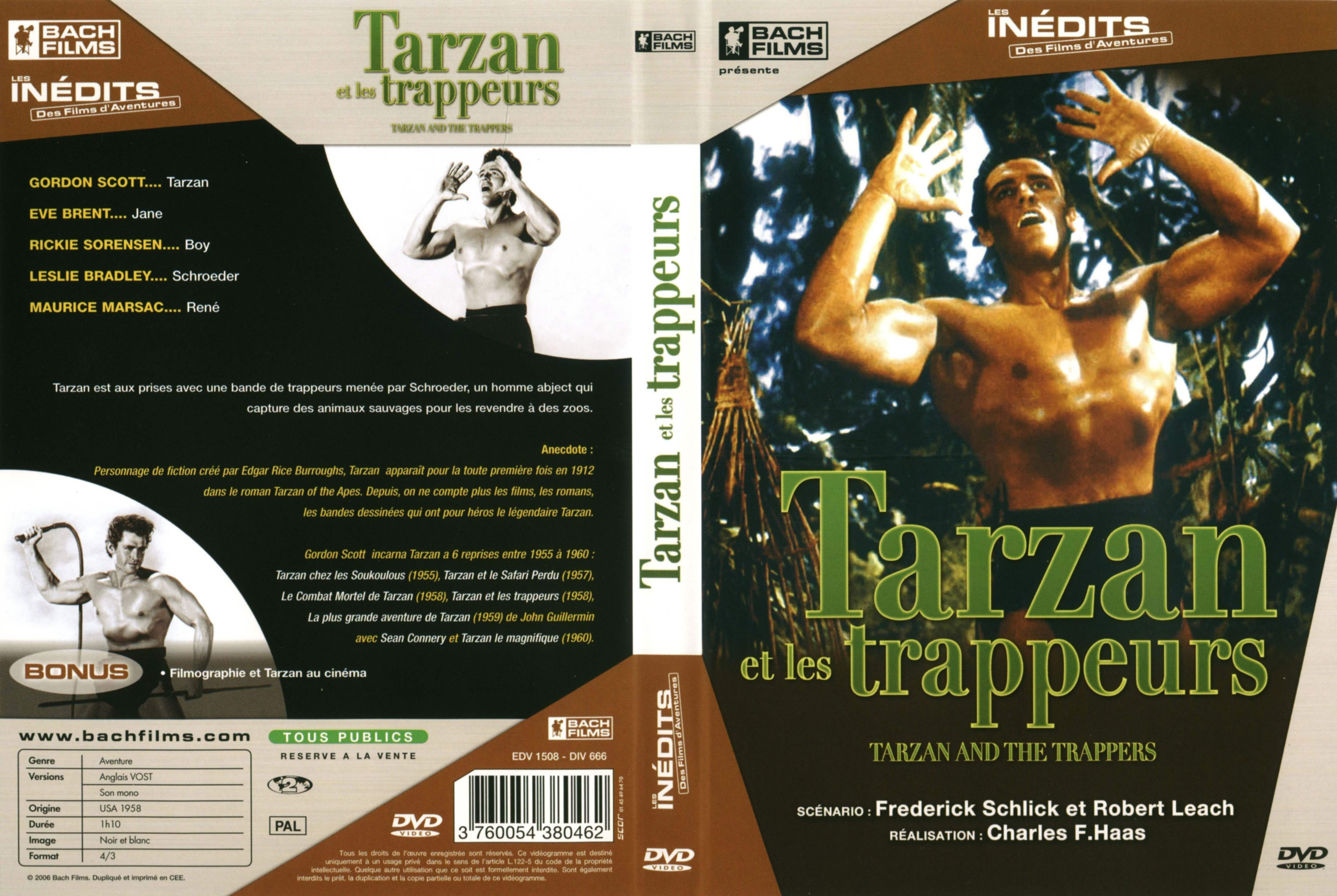 Jaquette DVD Tarzan et les trappeurs