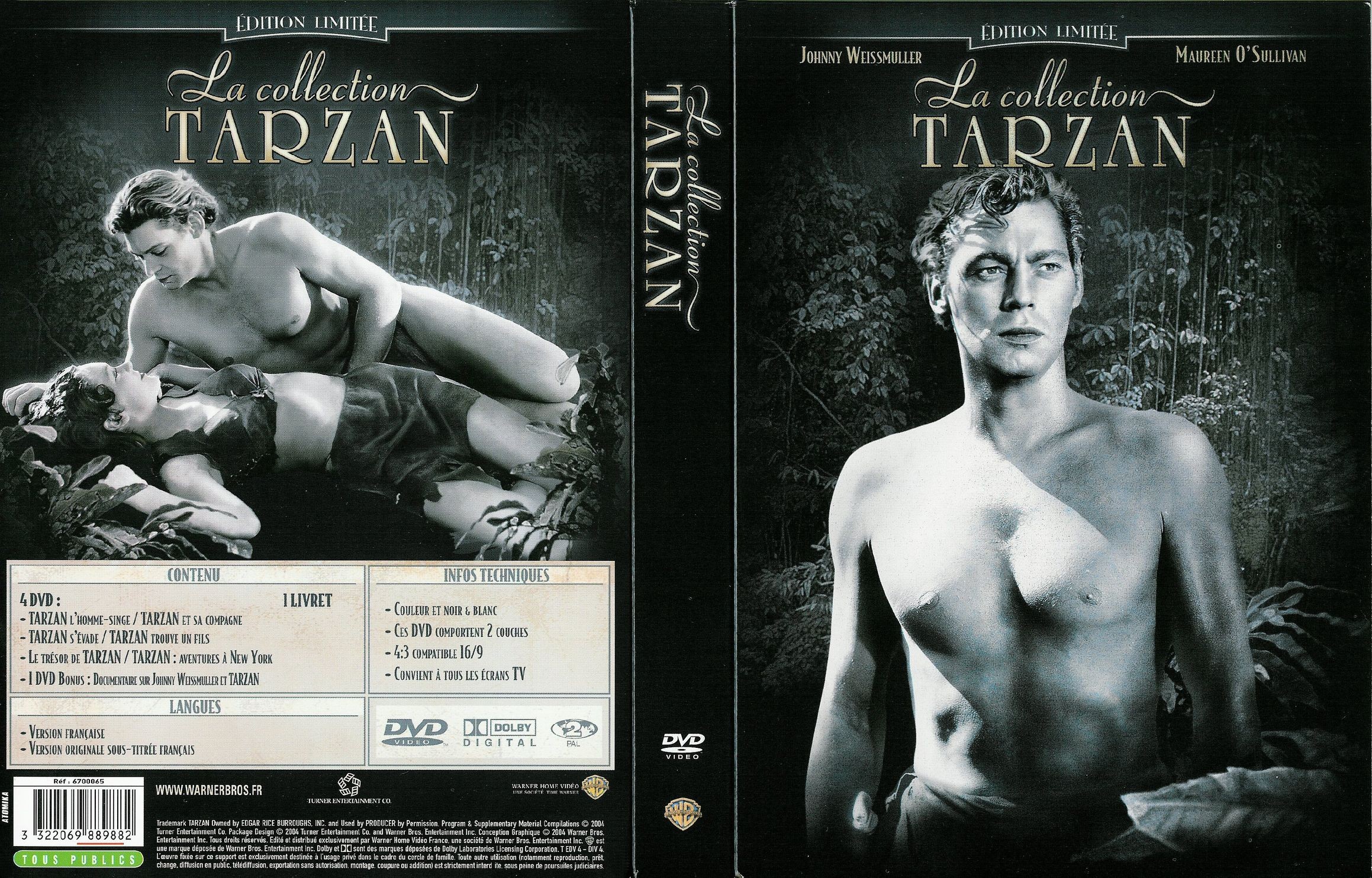 Jaquette DVD Tarzan la collection COFFRET