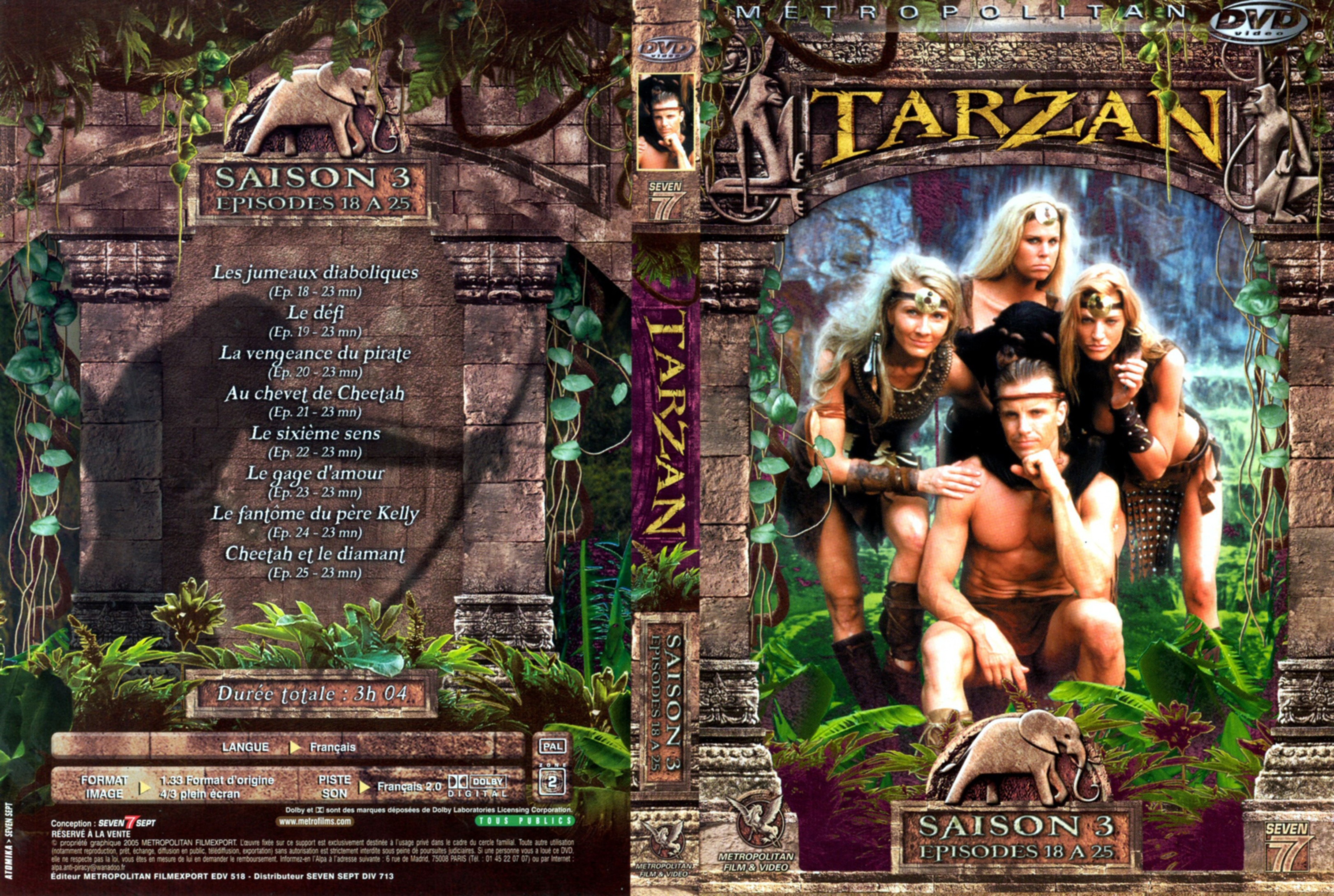 Jaquette DVD Tarzan saison 3 DVD 3
