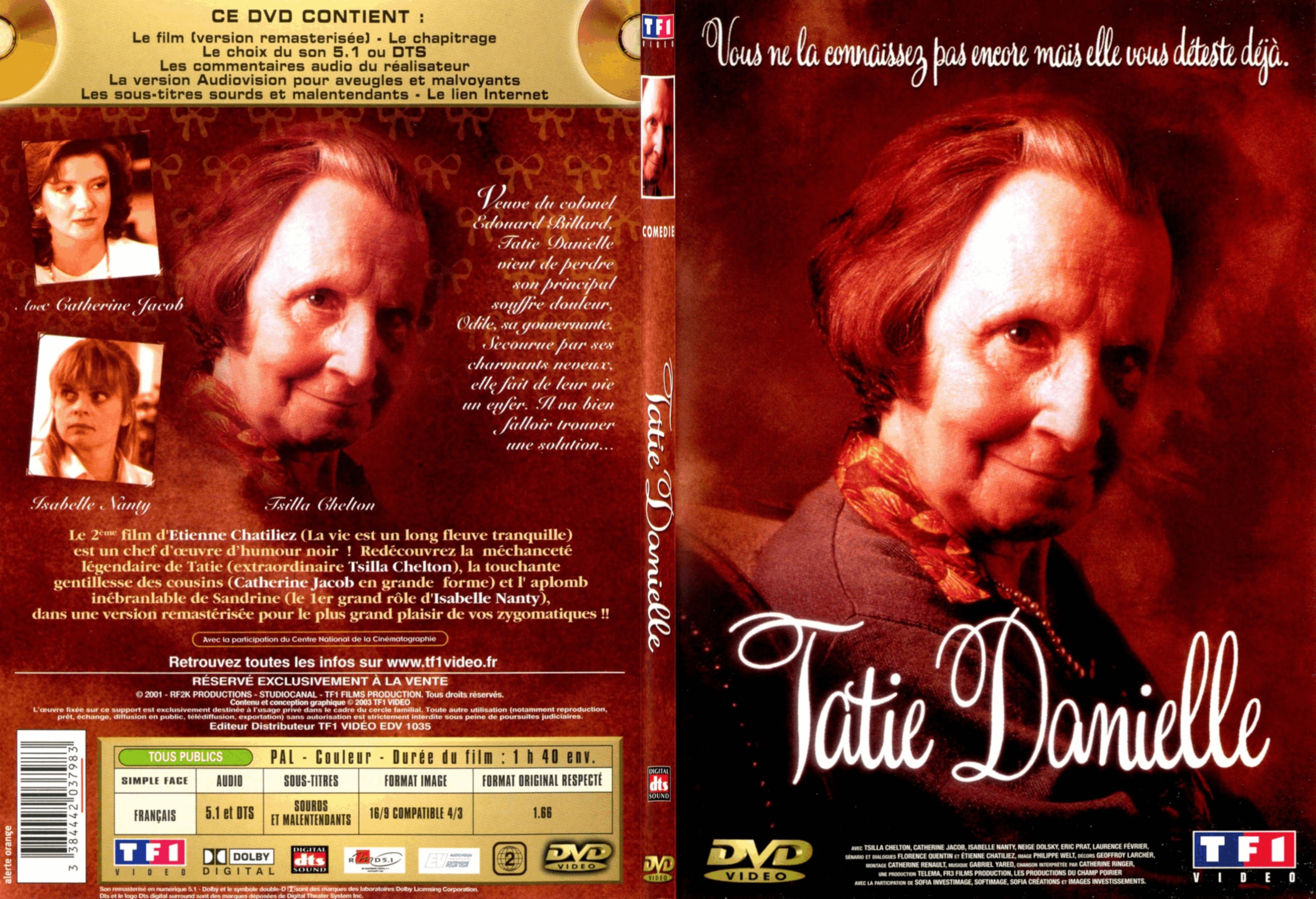 Jaquette DVD Tatie Danielle - SLIM