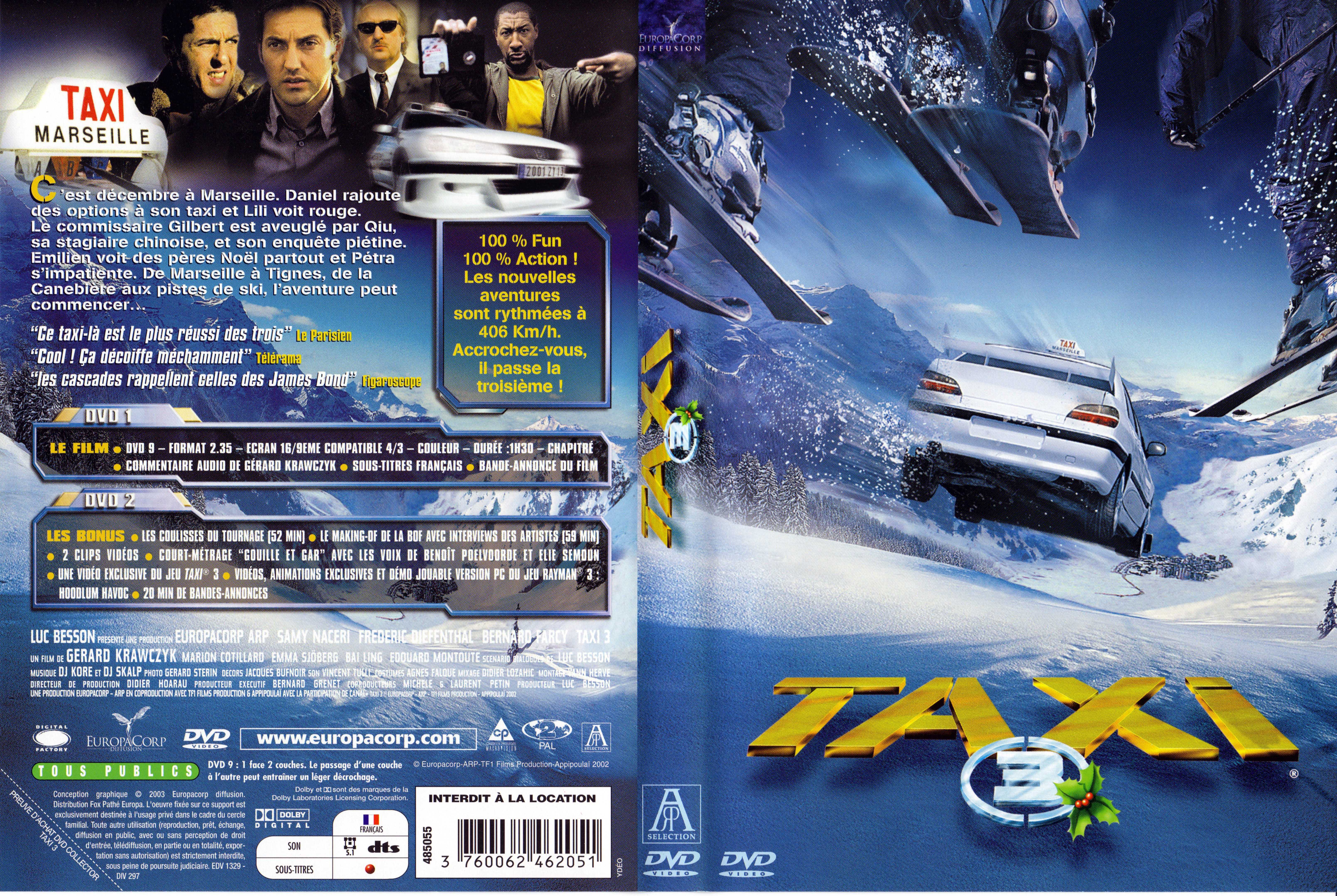 Jaquette DVD Taxi 3
