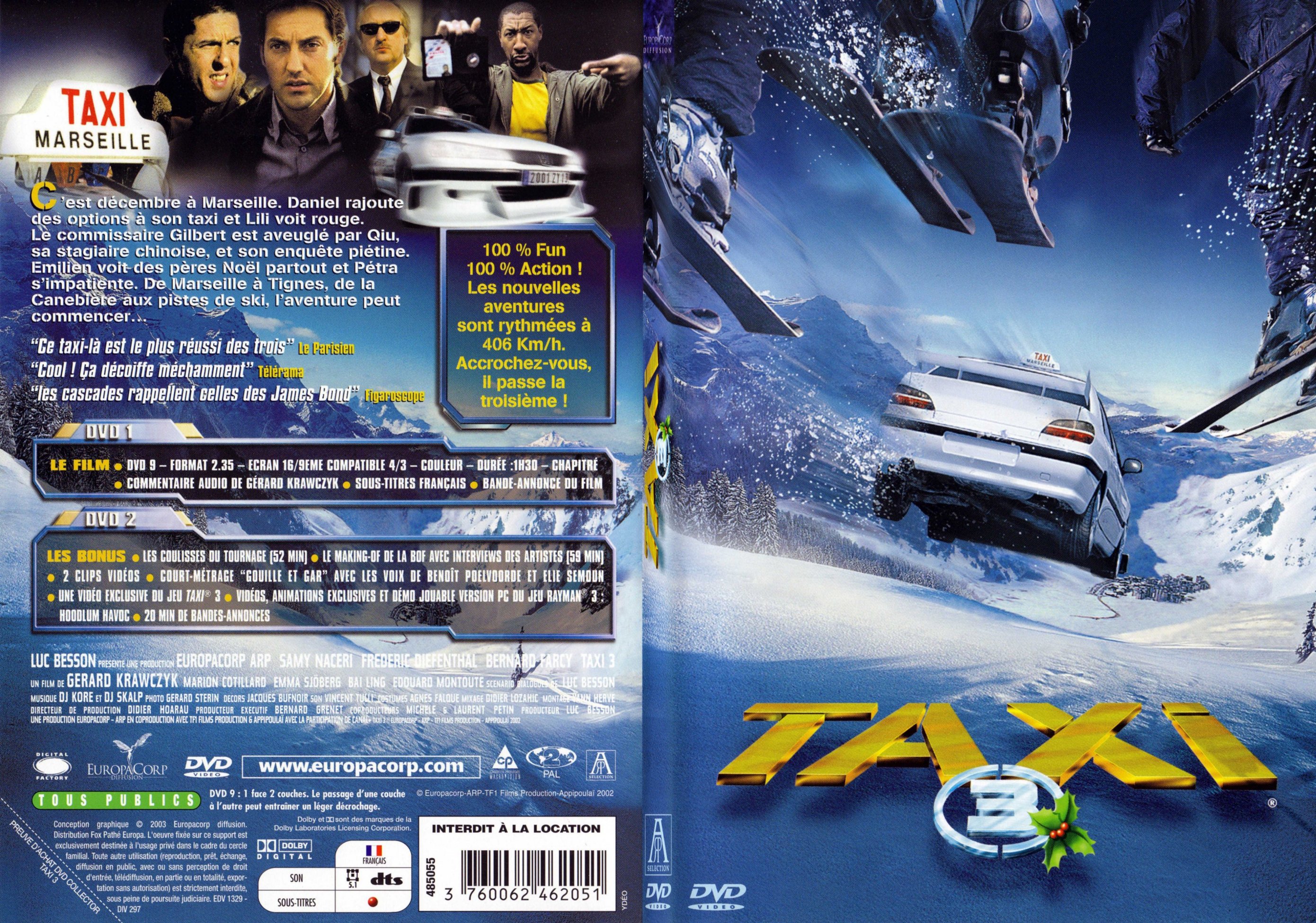 Jaquette DVD Taxi 3 - SLIM